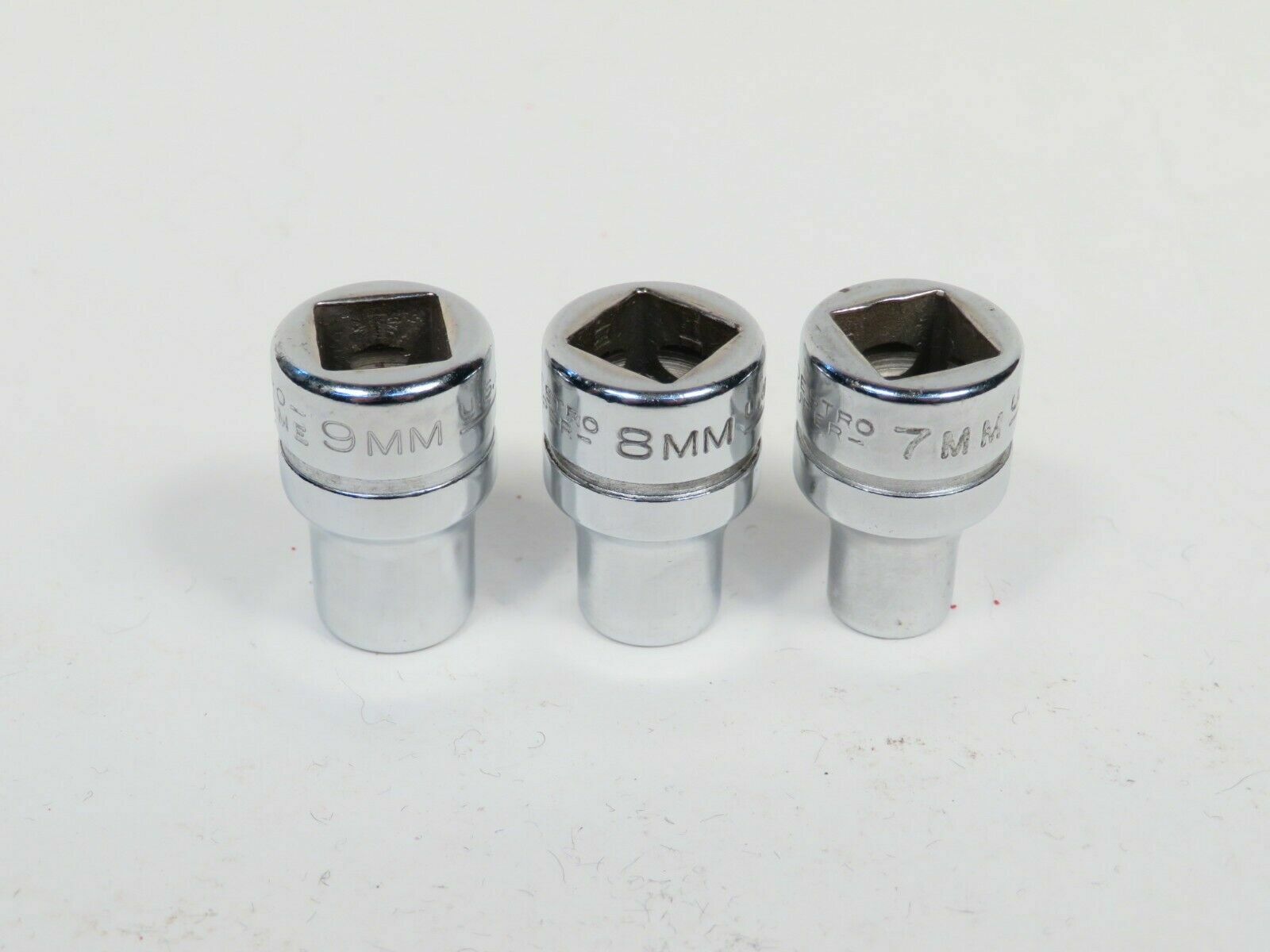3/8″ Drive 3 Piece 6 Point Metric Socket Set (7-9mm) Indestro Brand 46007-46009K
