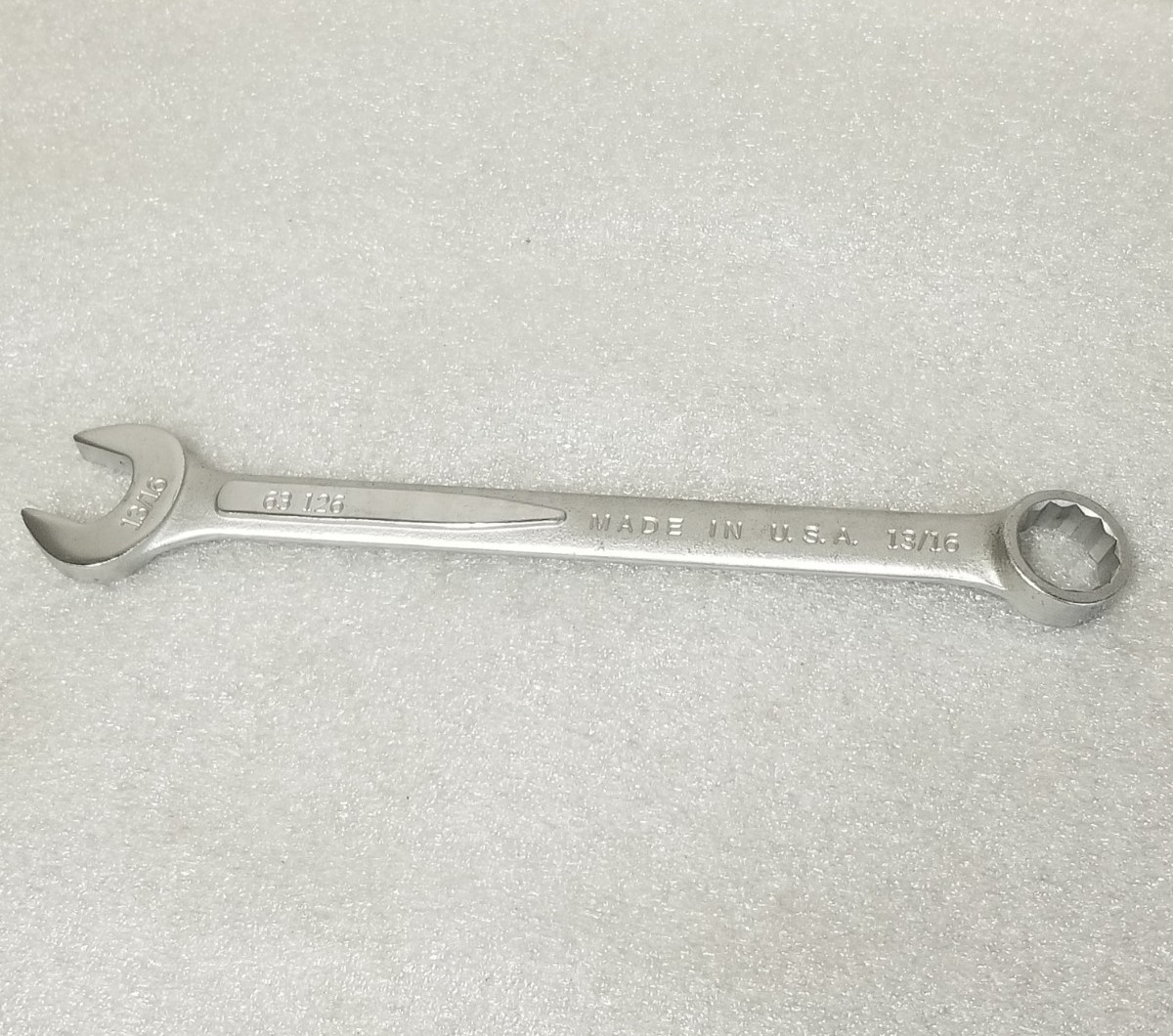 Easco 63-126 Combination Wrench Satin Chrome Finish 13/16″ Made in USA
