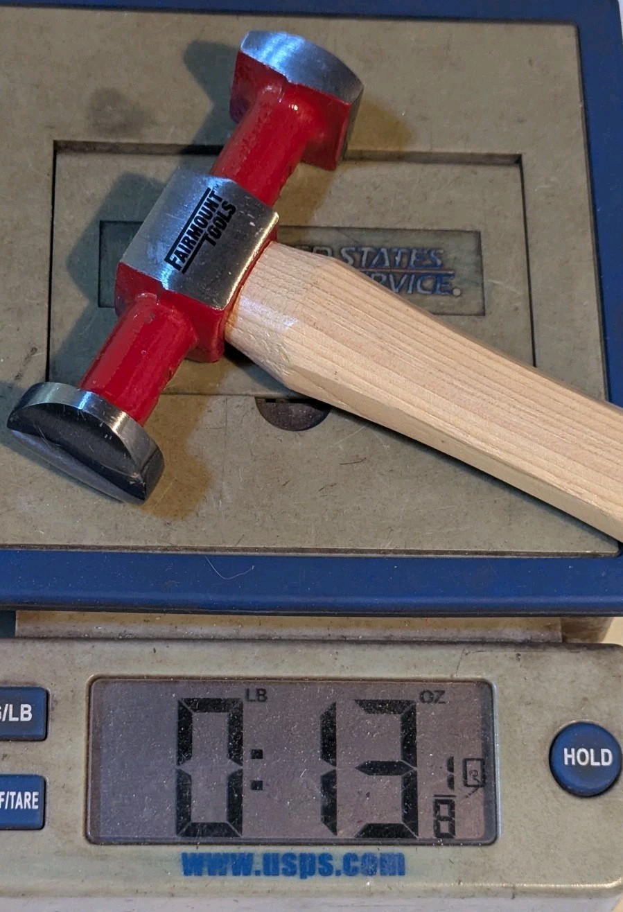 Fairmount Tools Auto Body Hammer Overall Weight 13 Oz