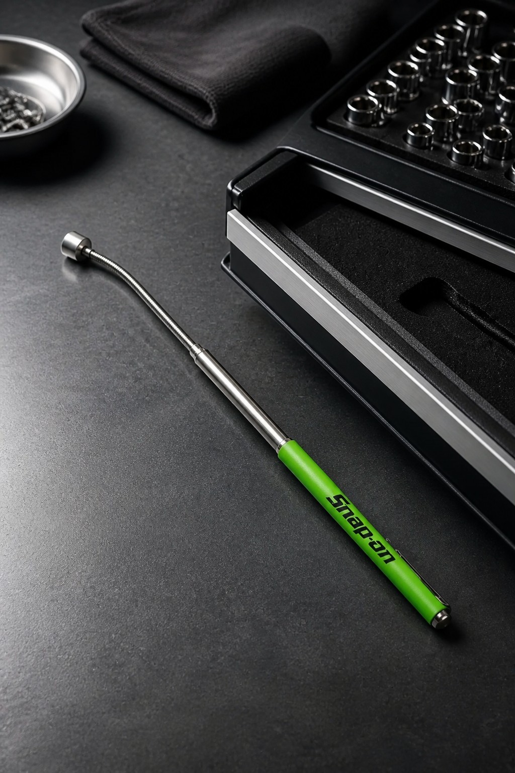 3X Snap-on Tools PROMO MAGNETIC PICK UP TOOL TELESCOPING UP TO 21″ Green 🟩 NEW!