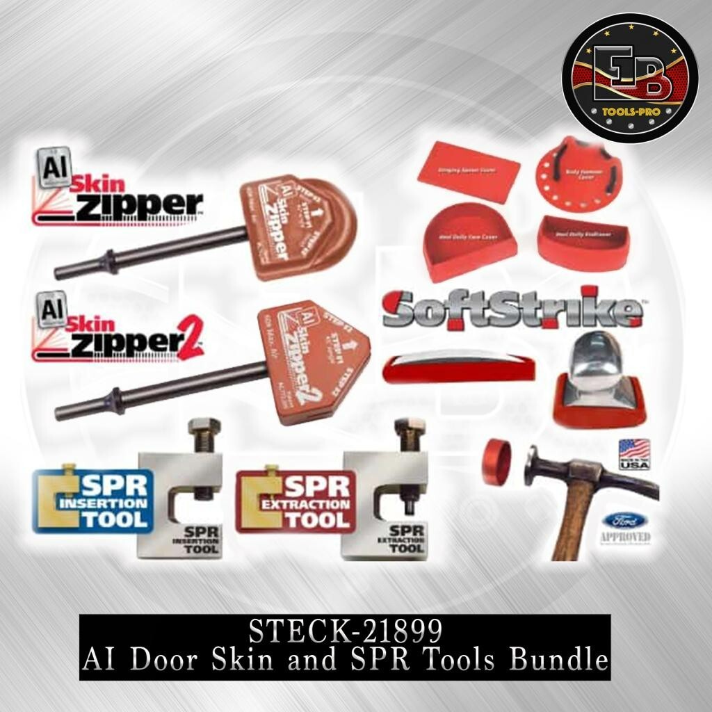 Steck-21899Al Door Skin and Self Piercing Rivets Bundle Pack