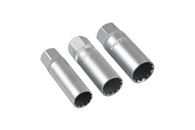 Laser 7295 3 Piece Thin Wall Spark Plug Socket Set