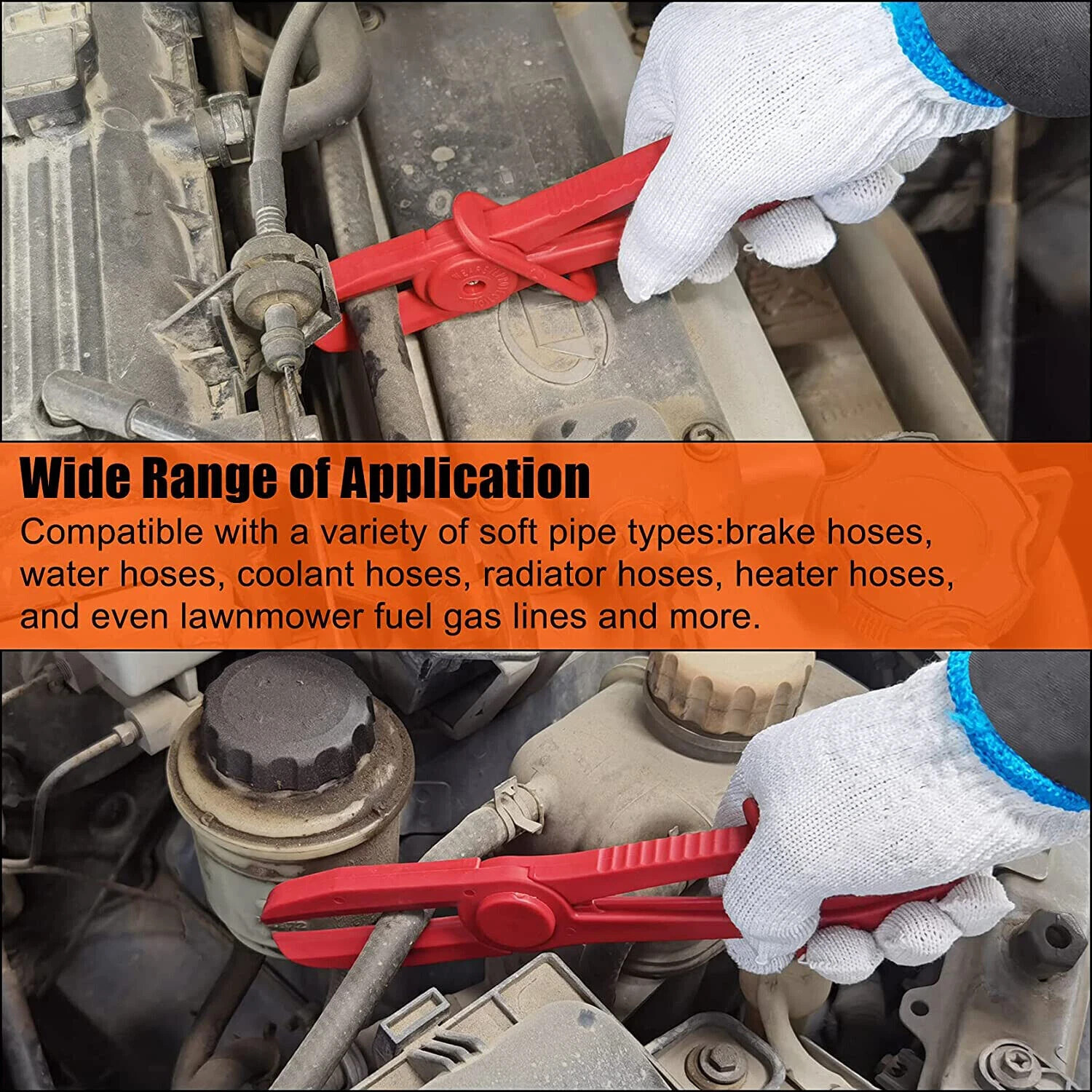 3 pack Fuel Water Brake Line Pipe Pinch Off Pliers Flexible Hose Clamp Kit Tool