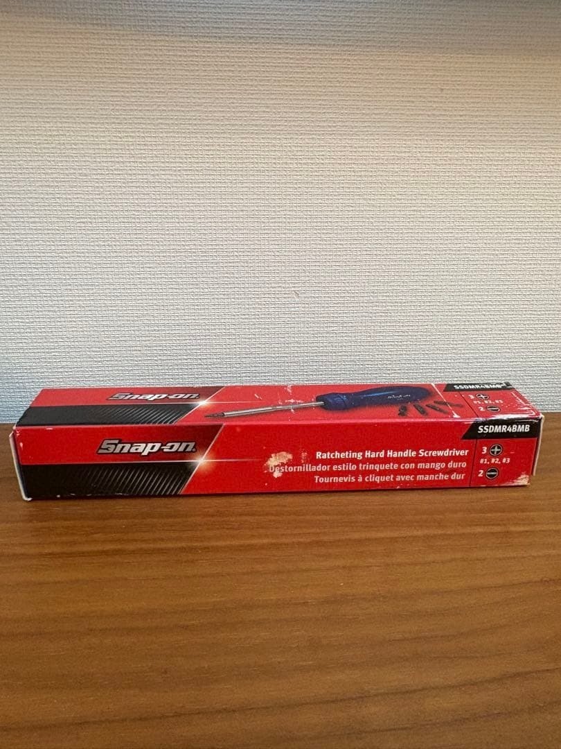 Snap-on SSDMR4B POWER BLUE Hard Handle Ratcheting Screwdriver w/Bits [Unused]