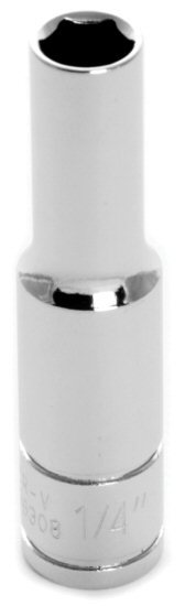 Wilmar W36308 Performance Tool 1/4 In. Drive 1/4 Deep Well 6 Point Socket
