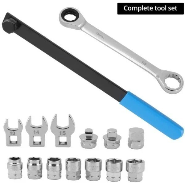 15PCS Serpentine Belt Tool Set, Professional Ratcheting Serpentine Belt Tensione
