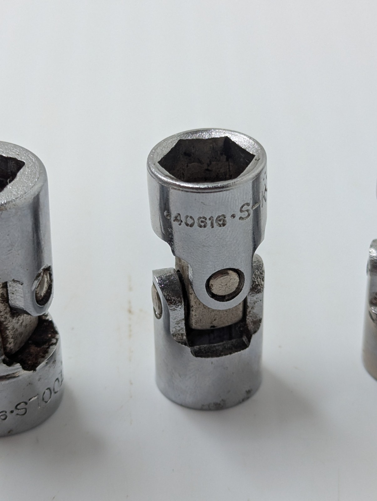 Lot Of 3 S-K 3/8″ Drive Universal Swivel Sockets 6-point 7/16, 1/2 & 9/16