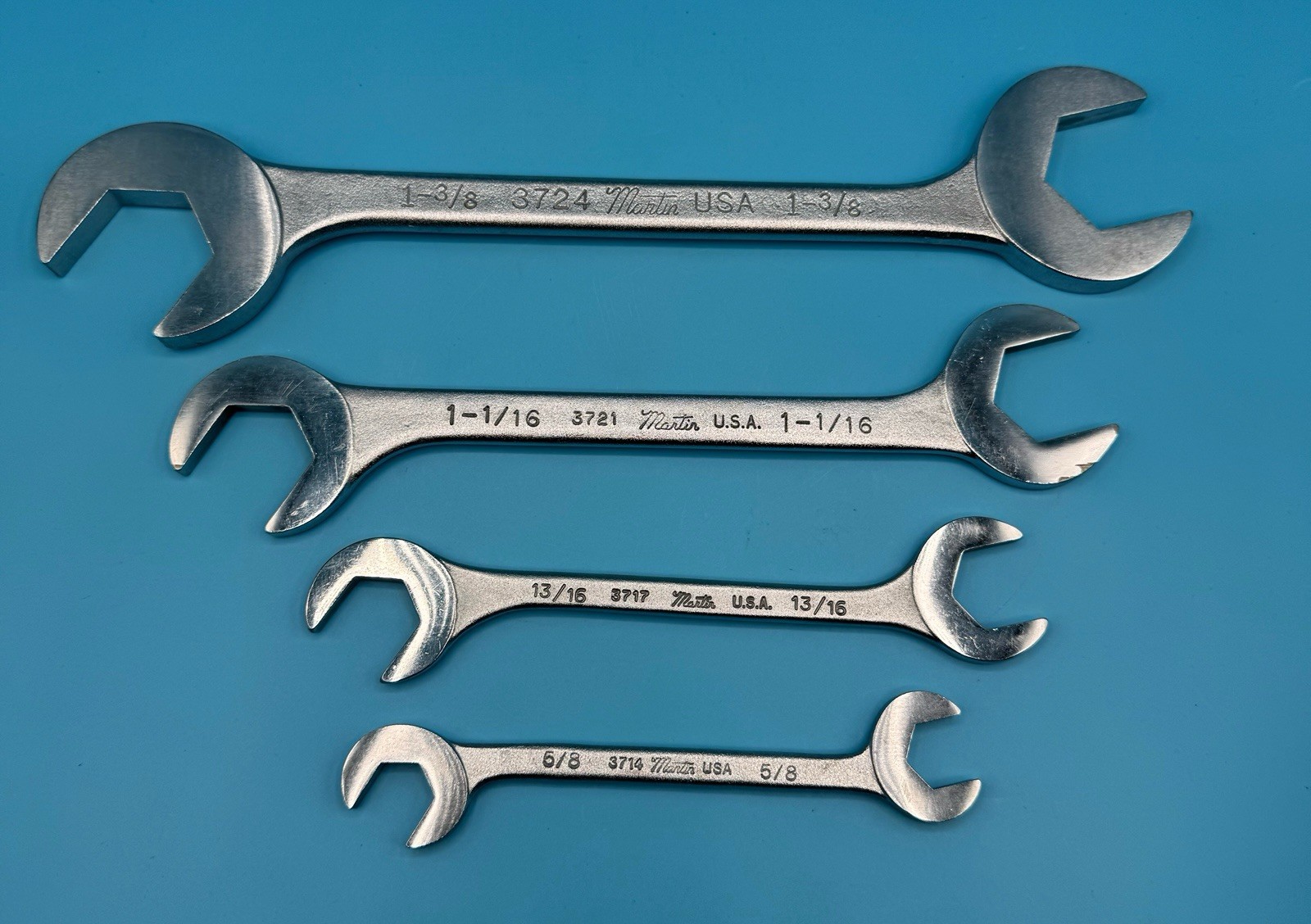Martin Tools OB18K Double End Angle Wrench Set of 4 PCS 1-3/8 1-1/16 13/16 5/8