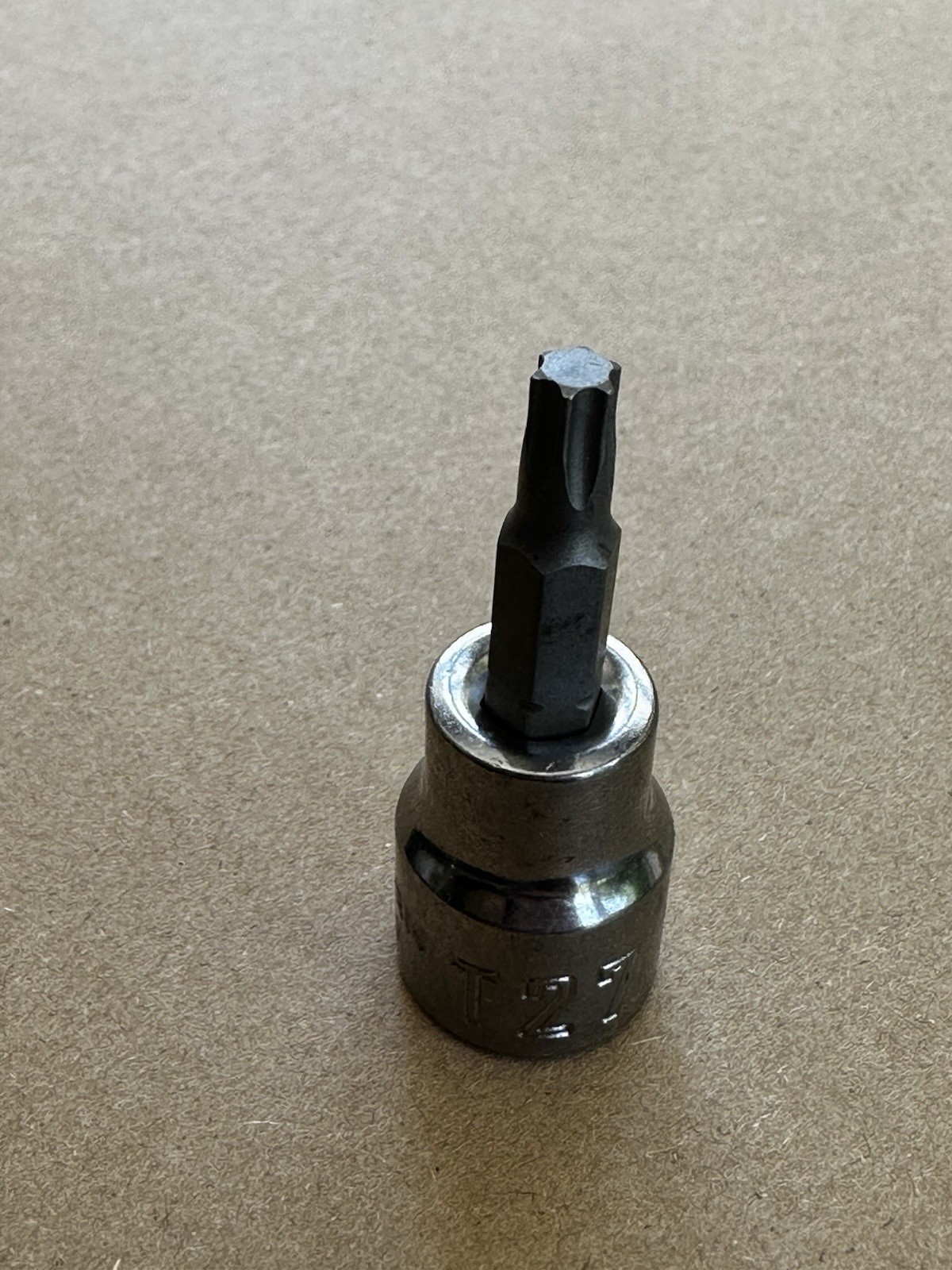 Craftsman T27 Torx Bit Socket 3/8″ Drive. CMMT34488 Star Driver. 0585