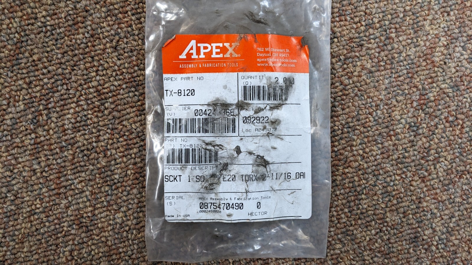 Camrail Bolt Installation Tool / APEX TOOLS TX-8120