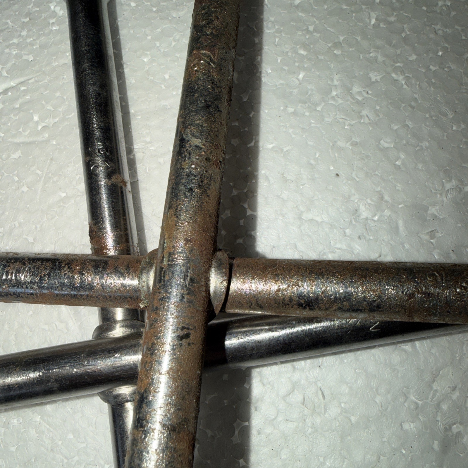 4 way lug wrench Pair Rusted 5/8-7/8-3/4-13/16 New Old Stock