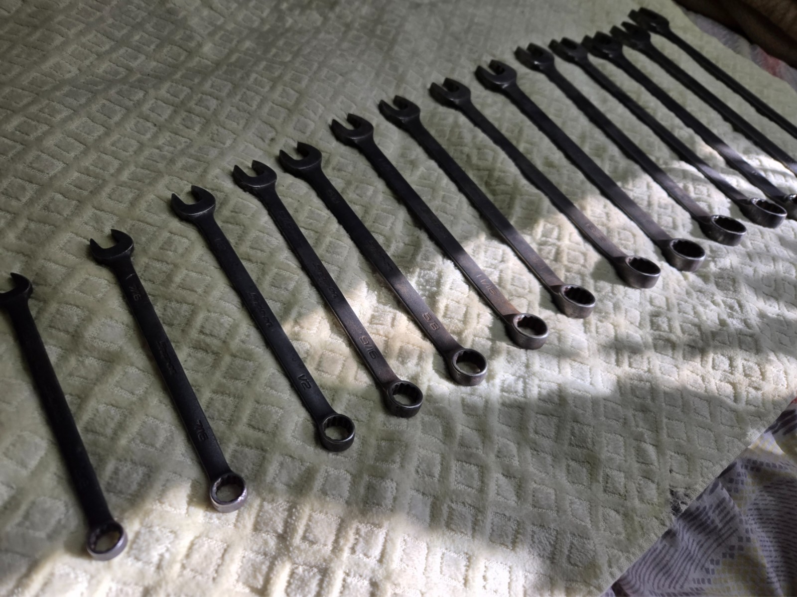 Snap-on GOEX 14-Pc Flank Drive SAE Industrial Wrench Set 3/8″ to 1-1/4″