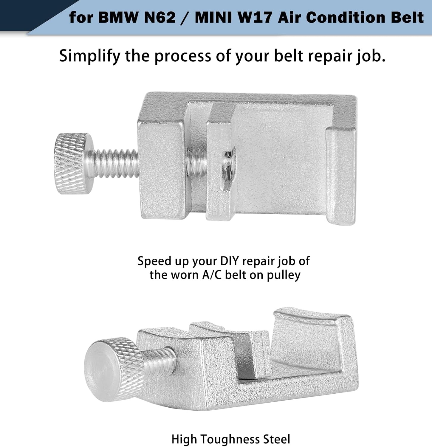 3458 A/C Belt Installation Tool Compatible for BMW N62&Mini W17 A/C Belt 641040
