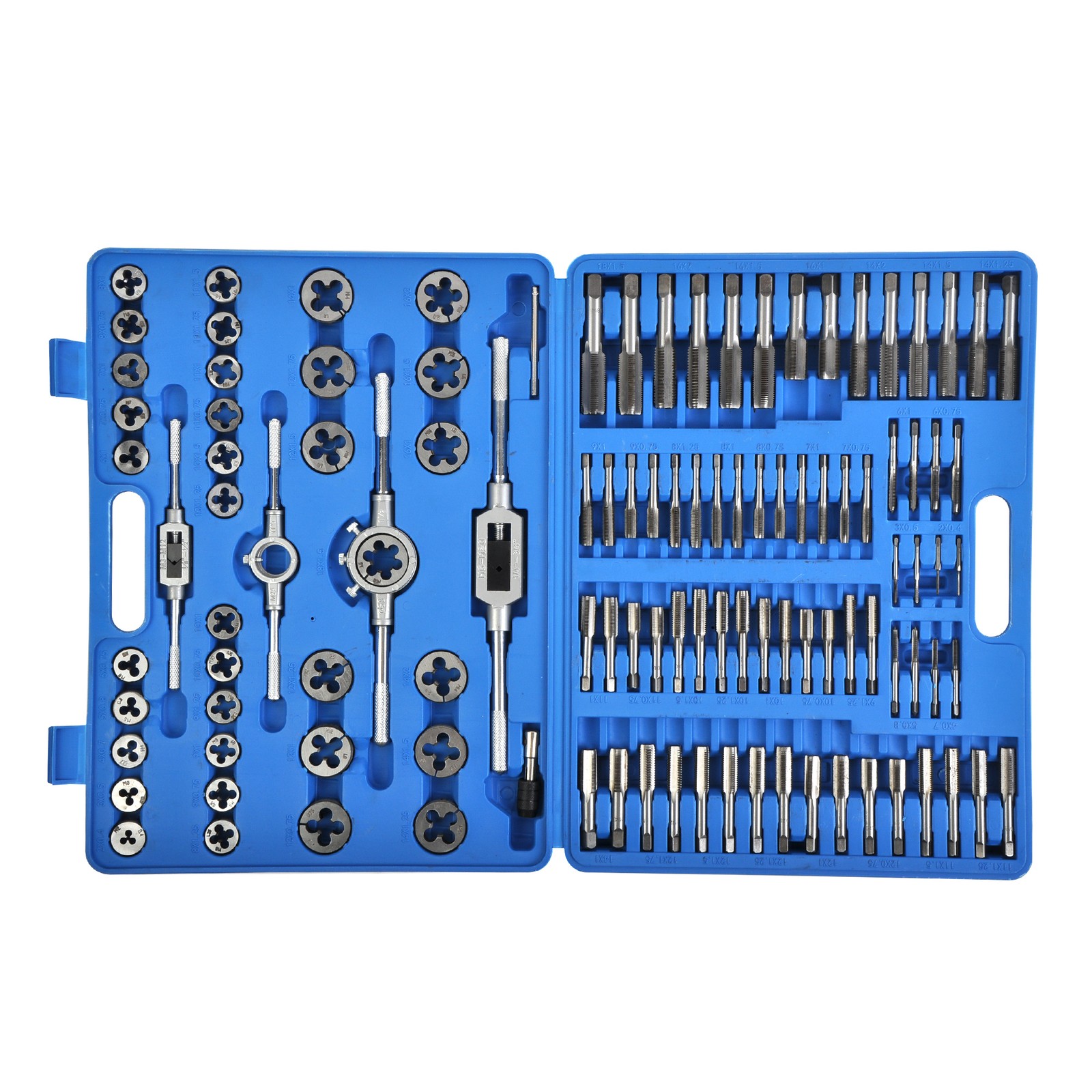 Metric 110pc Combination Tap and Die Screw Extractor Remove Set Alloy Steel Set