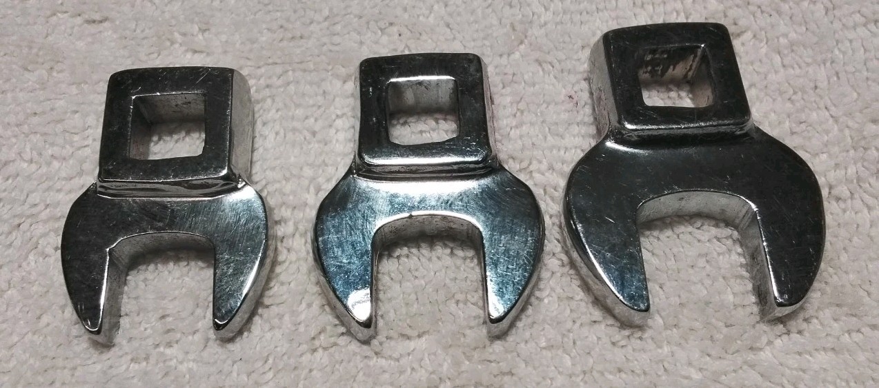 3pc 3/8″ DRIVE CROWFOOT 13-14-15 MM WRENCH SET METRIC
