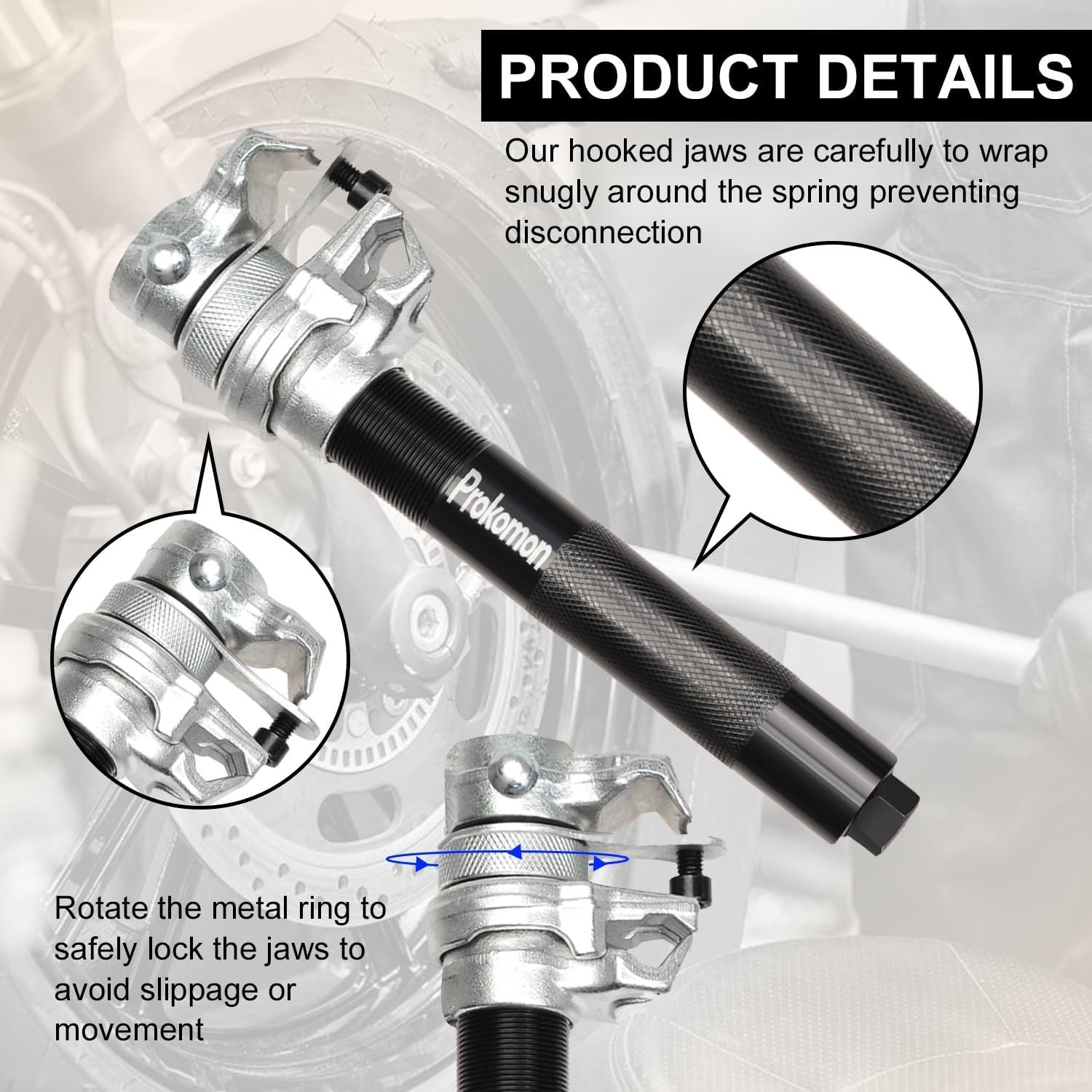 Durable Coil Spring Compressor Tool with Locking Mechanisms – 2645 lbs Capacity