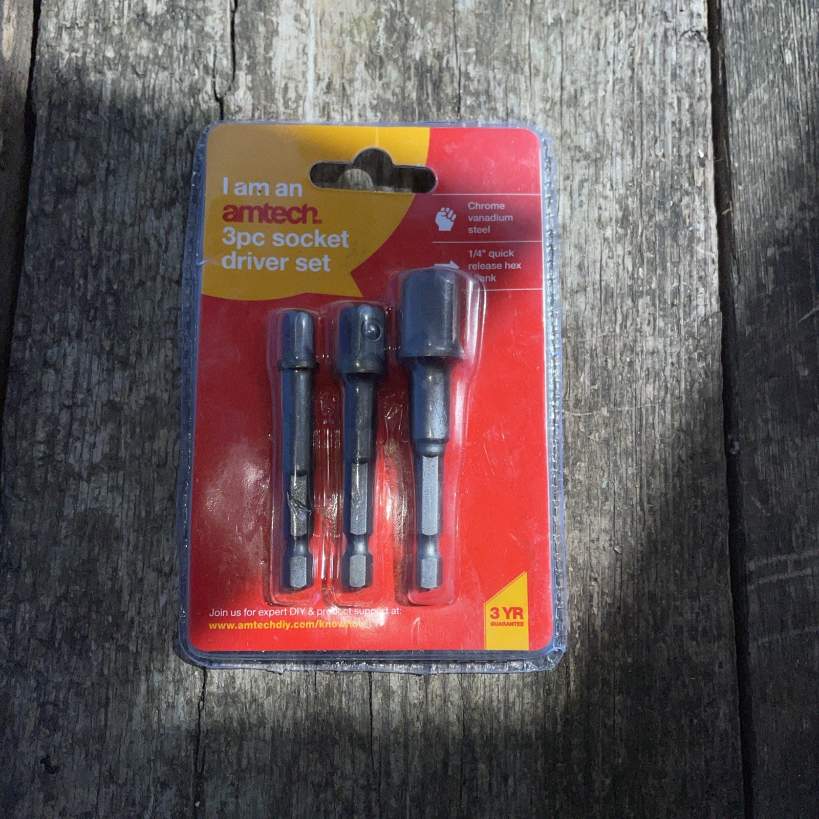 Amtech 3 piece socket driver set