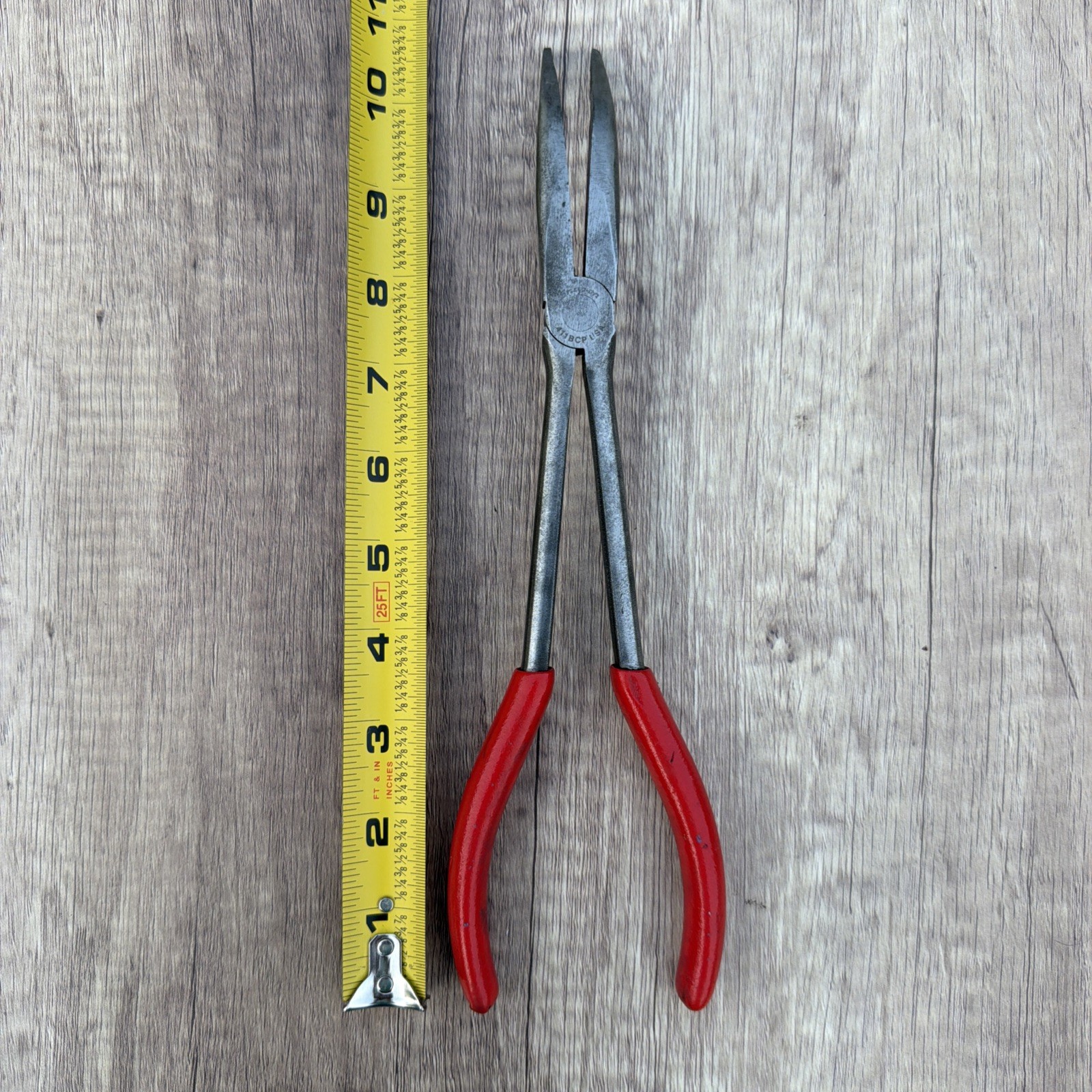 Snap-on 411BCP Long Reach 45 Degree 11” Angle Needle Nose Pliers