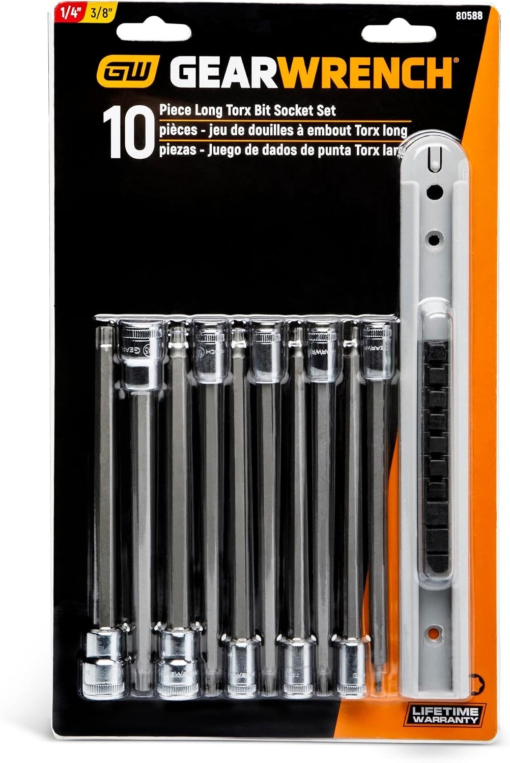 Advanced 10-Piece Long Torx Bit Socket Set with S2 Steel – Robust 1/4″ & 3/8″