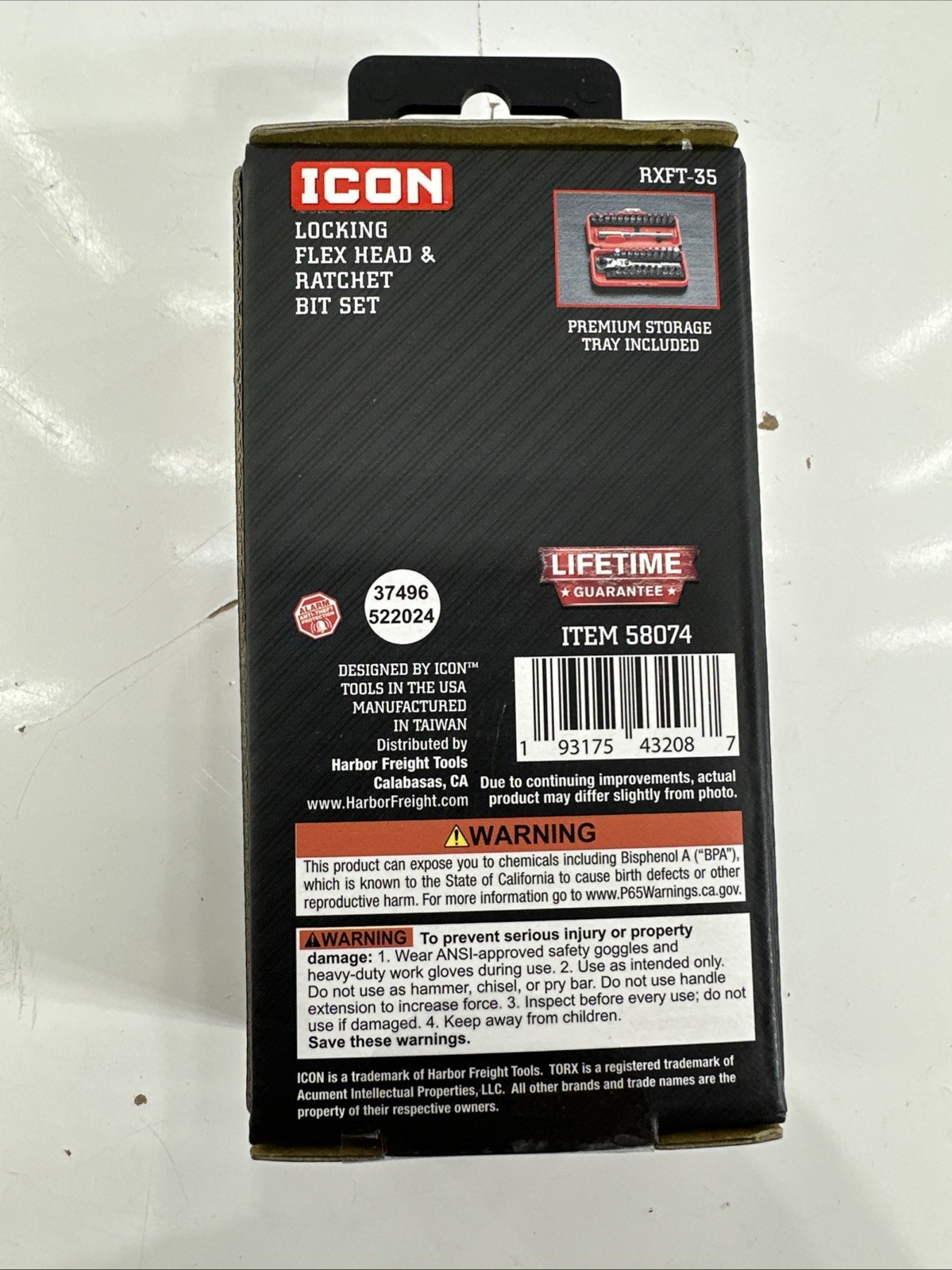 ICON Locking Flex Head Ratchet and Bit Set 35 Piece – Rare Item To Keep In Stock