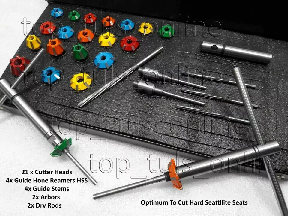 KTM,HONDA,KAWASAKI,SUZUKI JAPAN BIKES VALVE RE SEATING TOOL KIT CARBIDE HEADS