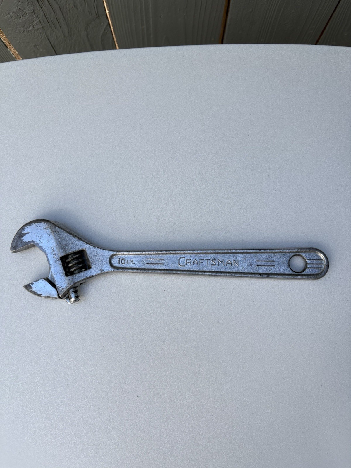 Vintage Craftsman 10″ Inch 250mm Adjustable Wrench Forged in USA – 44604