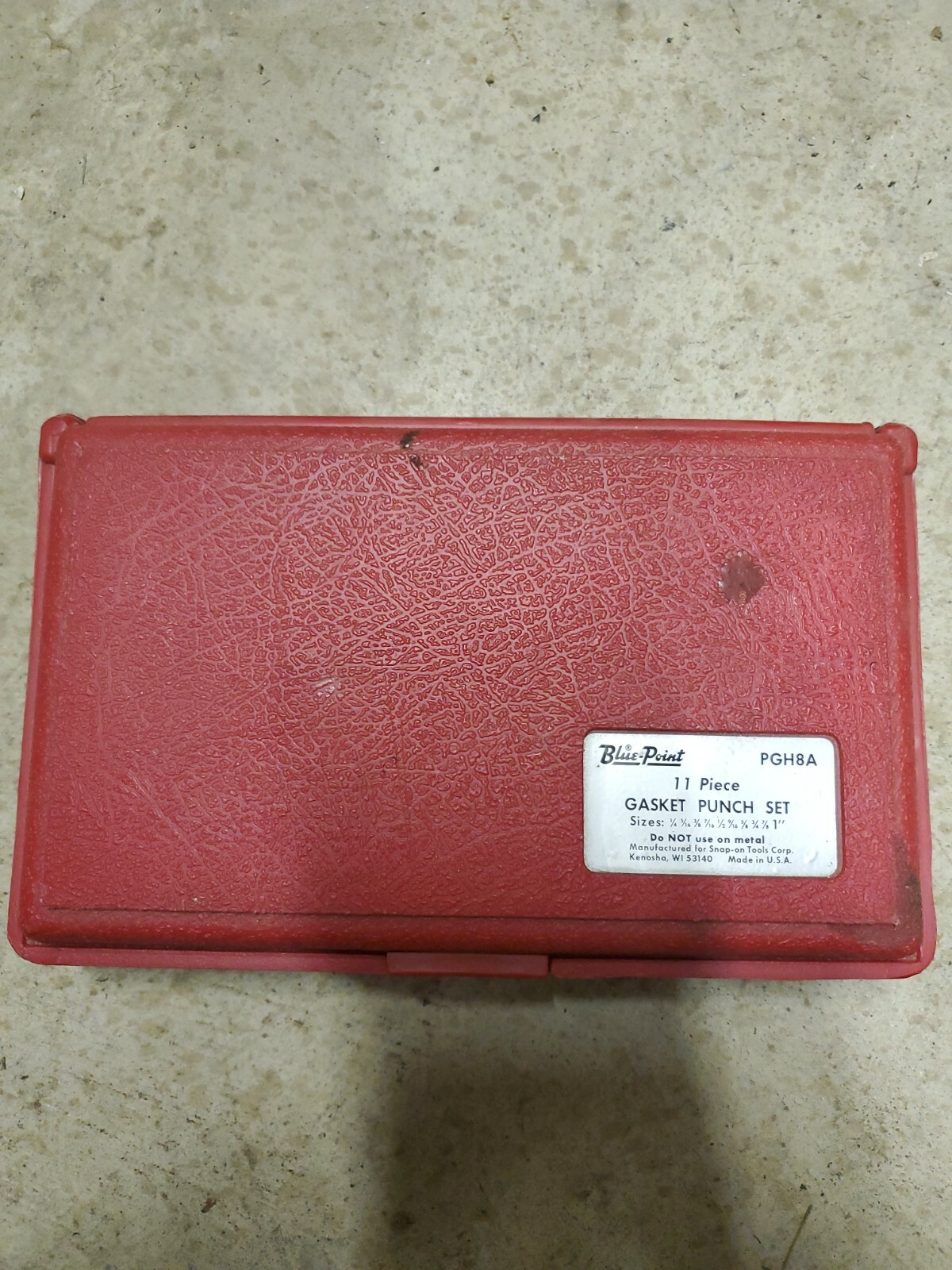 Blue Point Snap On PGH8A 11 Piece Gasket Punch Set