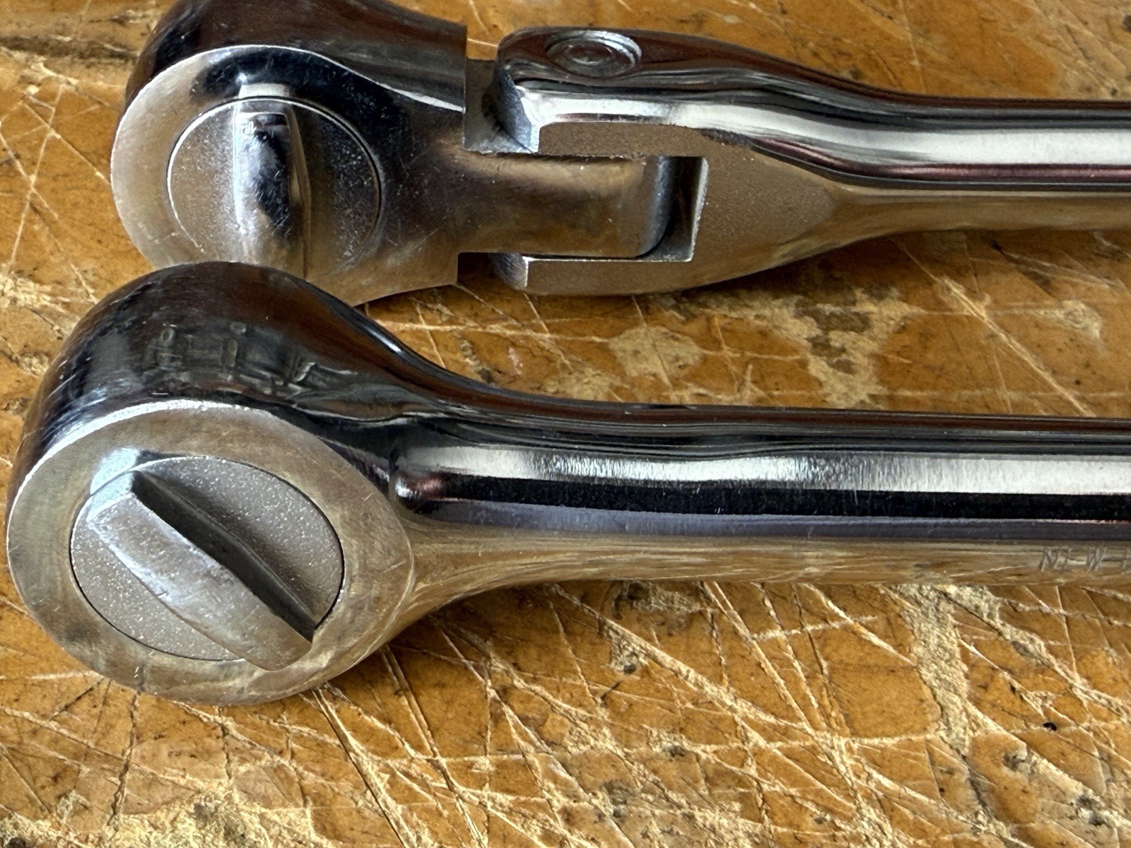 Vintage New Britain NS-33 & NS-55 1/2” Drive Ratchet Set Fixed & Flex Head USA