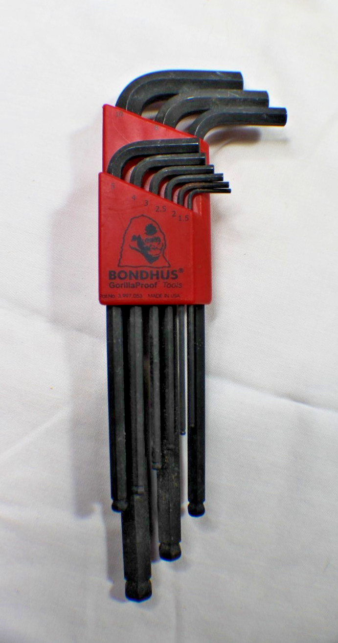 Bondhus 1.5mm-10mm Allen Wrench Set Ball End