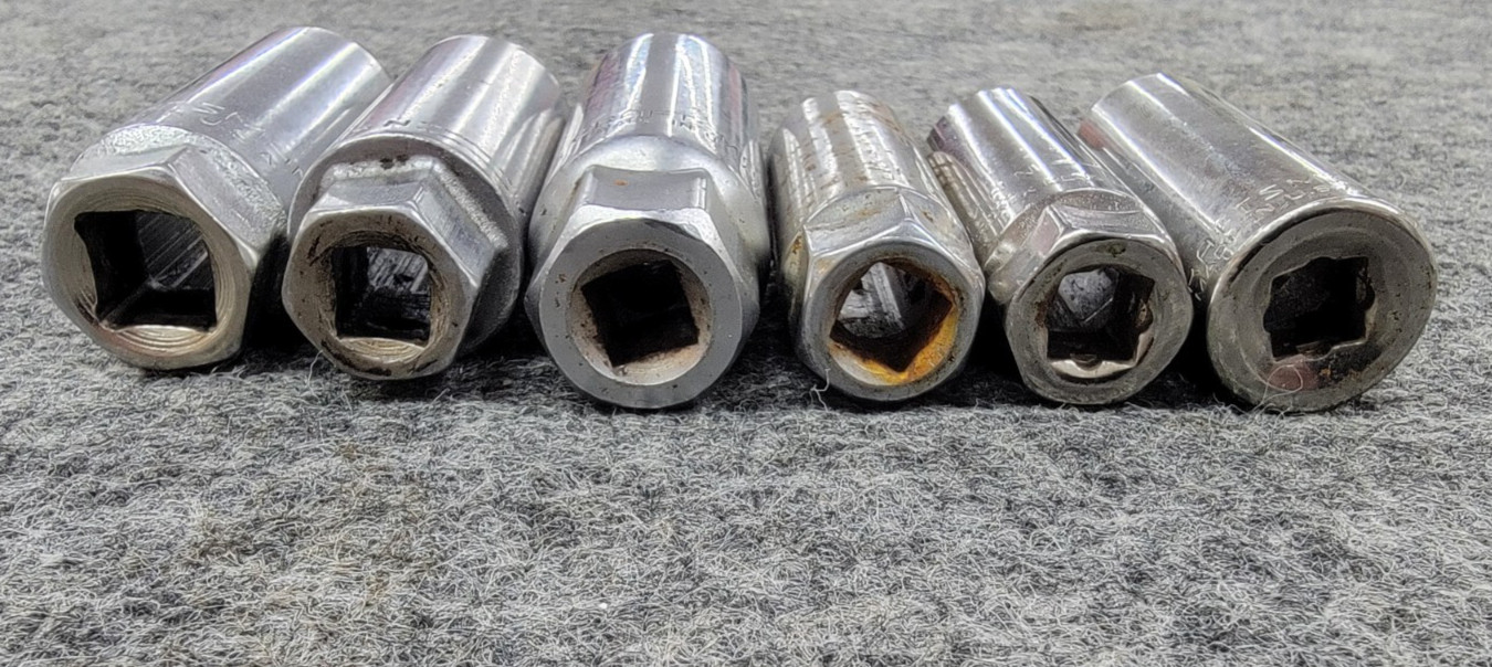 Craftsman Spark Plug Sockets 3/8″ And 1/2′ Drive 5 In Total