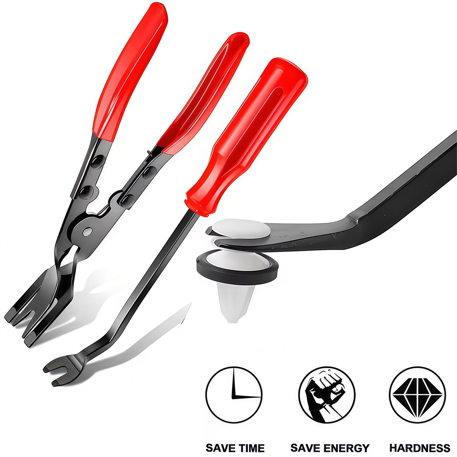 6Pcs Car Trim Removal Tool Set Hand Tools Pry Bar Panel Door Interior Clip Kits