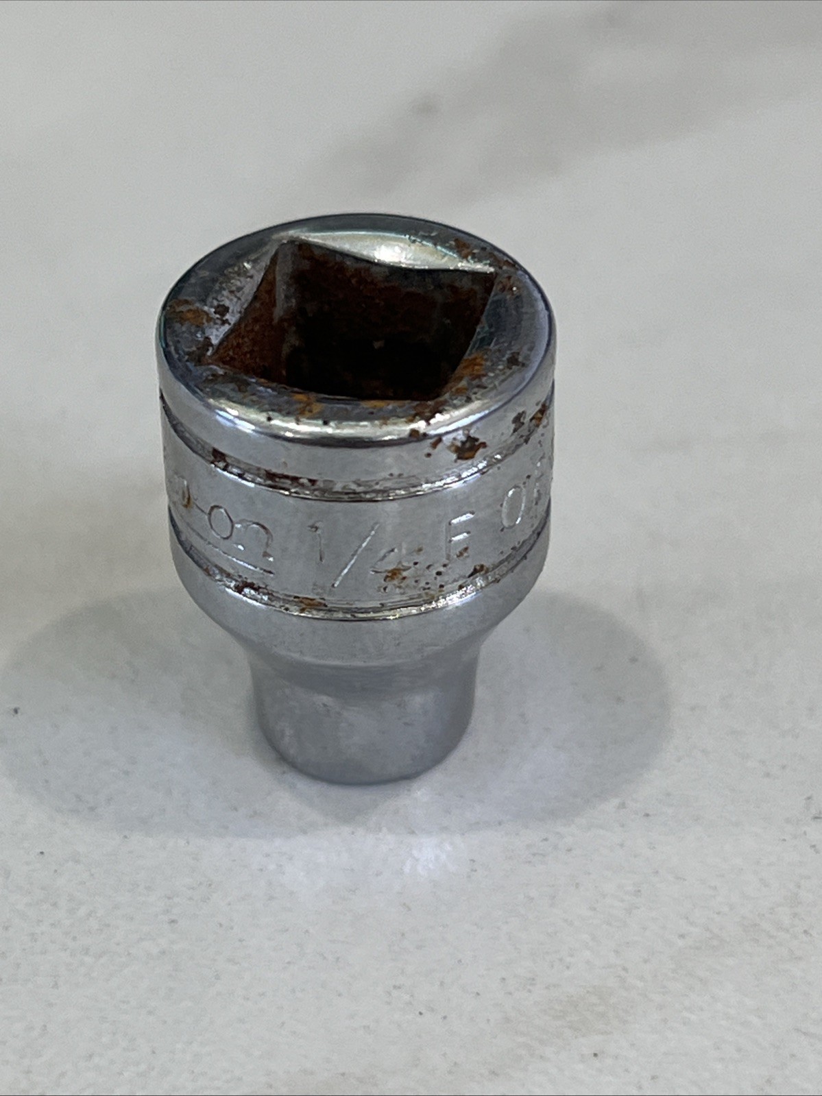 SNAP ON 1/4″ F081 3/8″ DRIVE 12 POINT SAE SHALLOW SOCKET F 081 UNDERLINE LOGO