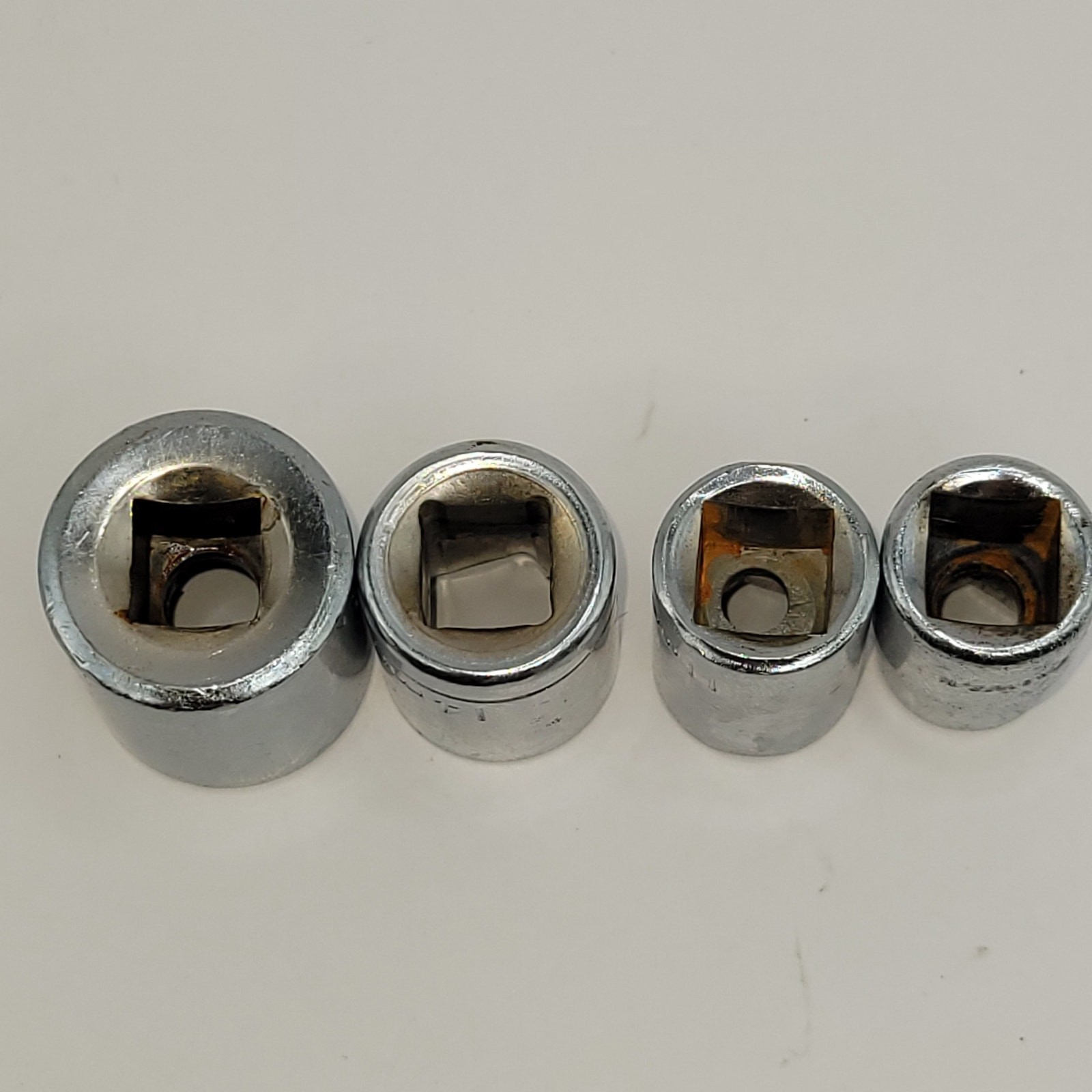 4 X 3/8″ drive sockets 6 Point Metric 17mm 14mm 11mm 9mm Taiwan