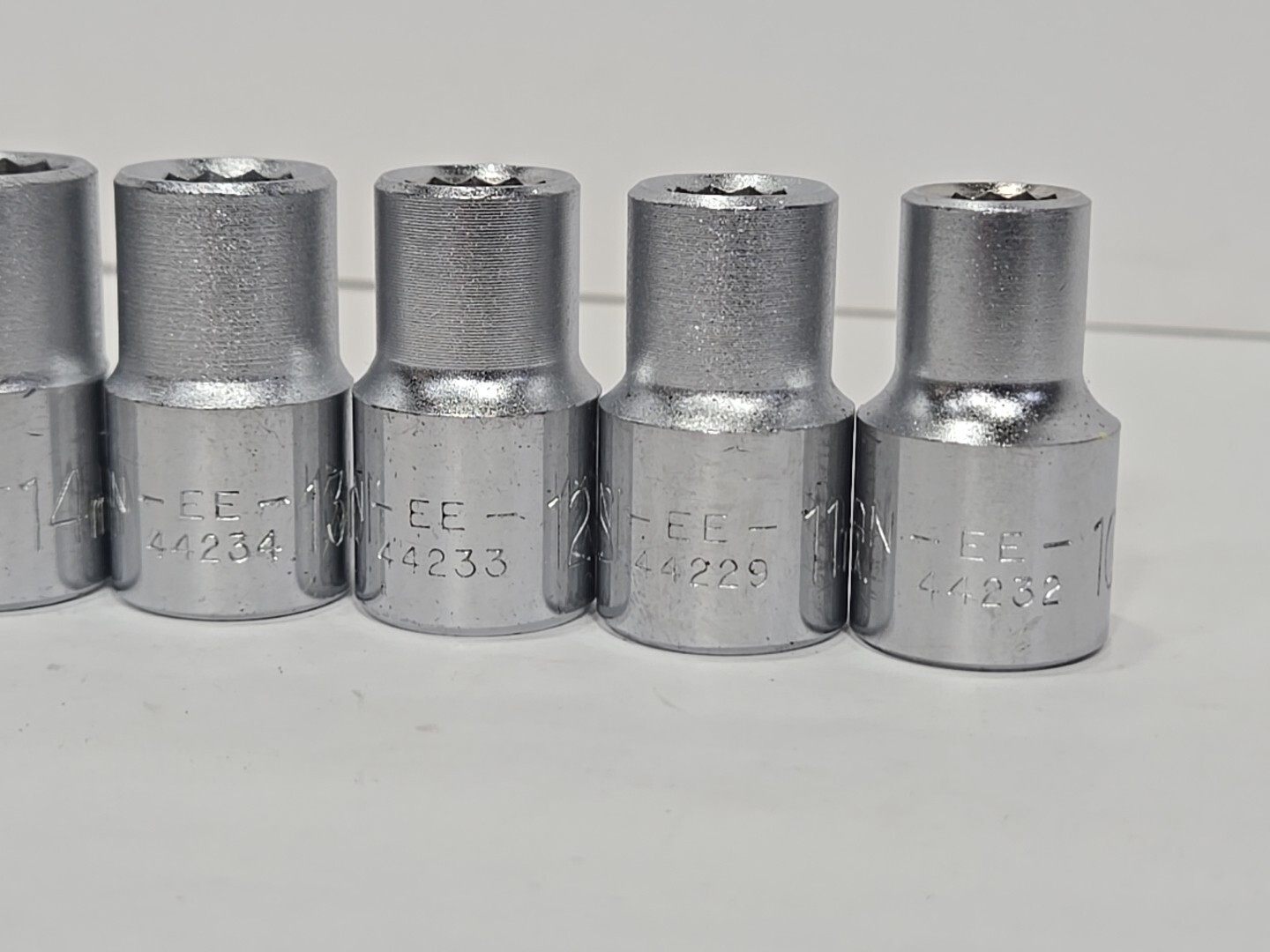 NOS Craftsman Tools Metric Sockets 10mm-15mm EE USA