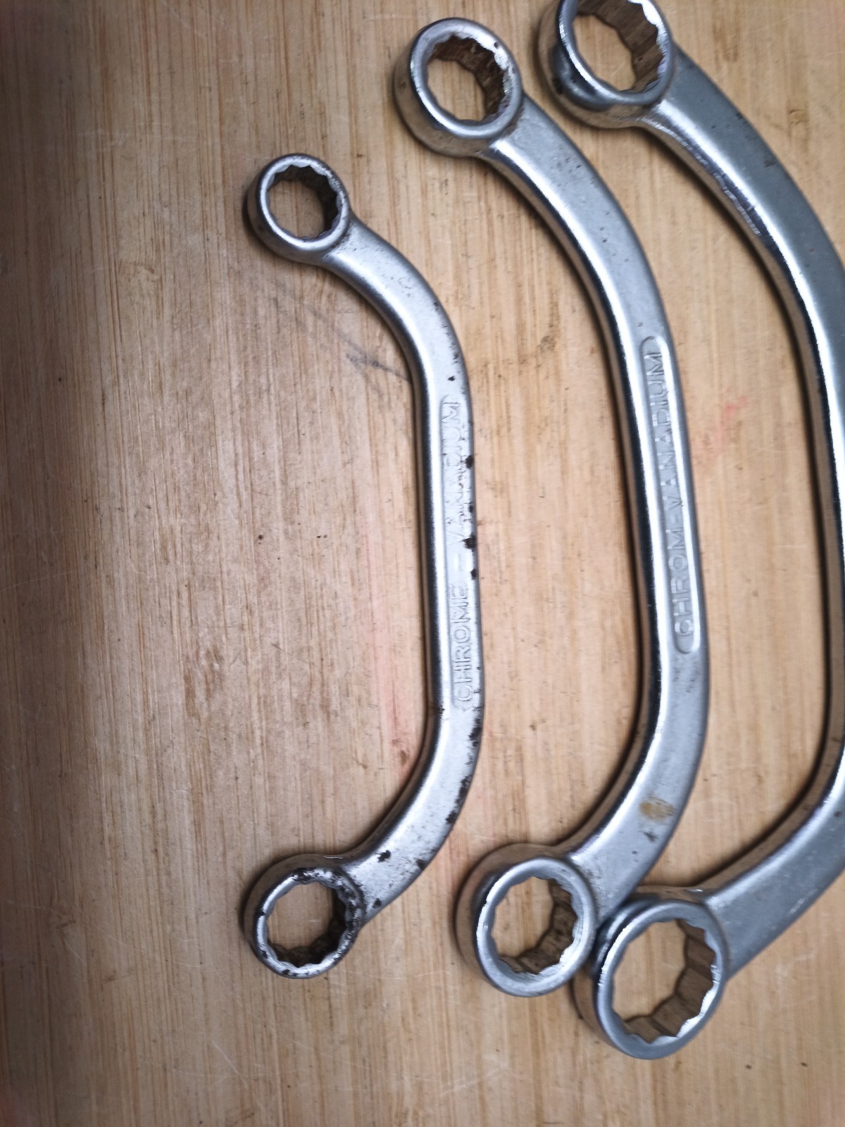 Elora No 122 AF Obstruction Ring Spanners 7/16,1/2,9/16,5/8,3/4&7/8