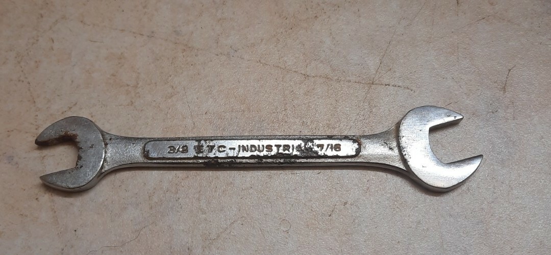 VINTAGE -ETC-INDUSTRIAL SPANNER-JAPAN-CLASSIC CAR MOTORCYCLE 3/8 × 7/16