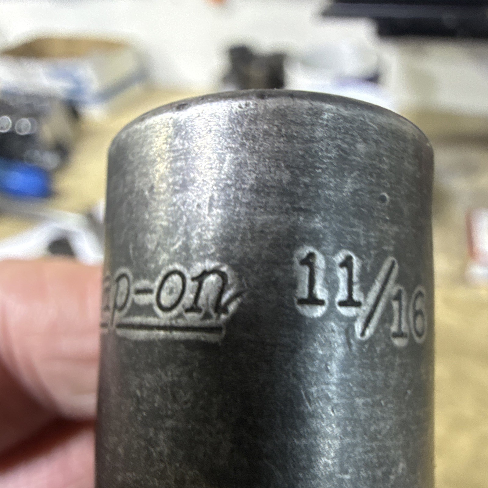 Snap On 11/16 3/8 Drive Six Point Impact Socket Deep
