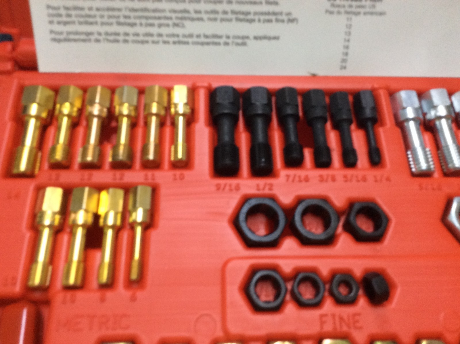 Mac Tools USA 48-Piece Thread Restoring Set TRCOMBO-48 SAE & Metric & Organizer.
