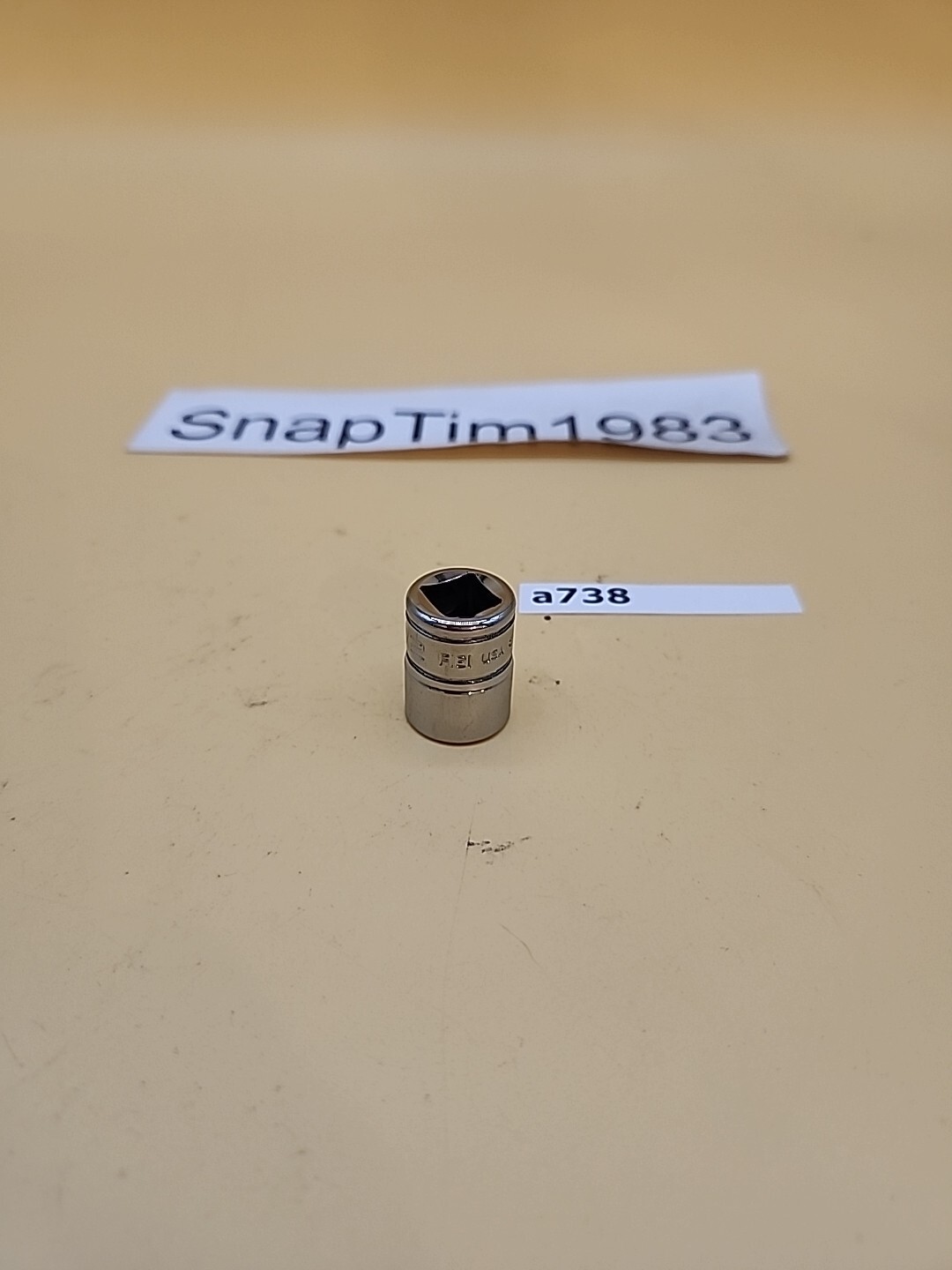 Snap-on Tools F161 1/2″- 3/8″ Drive 12pt Chrome Socket USA