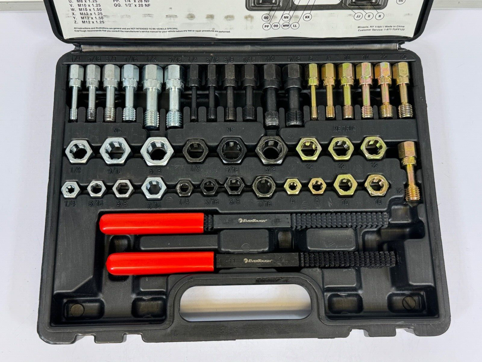 EverTough 67080 Thread Restoring File, Tap, and Die Kit / For Restoring Threads