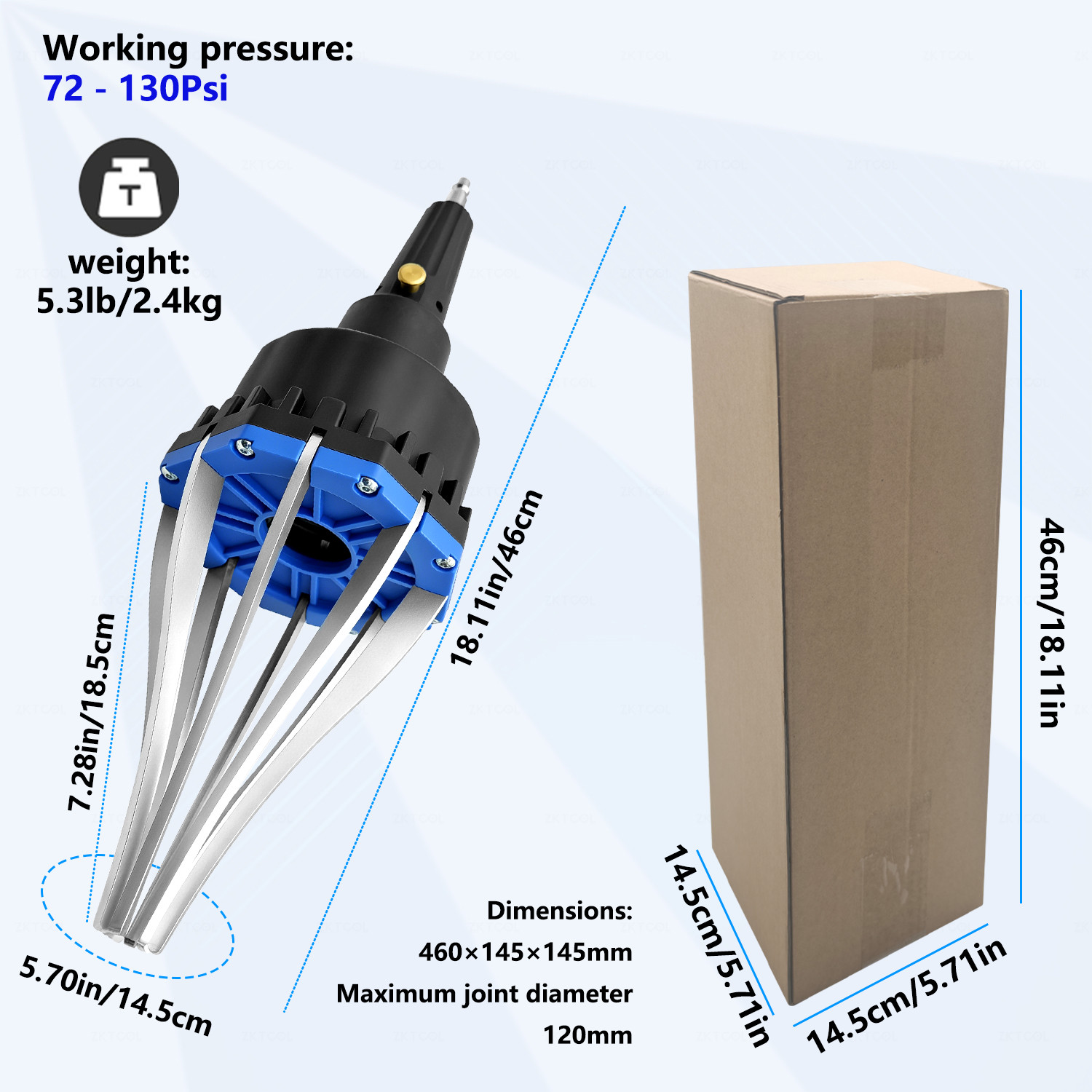 Pneumatic Air Power CV Joint Boot Expander Install Installation Removal Tool