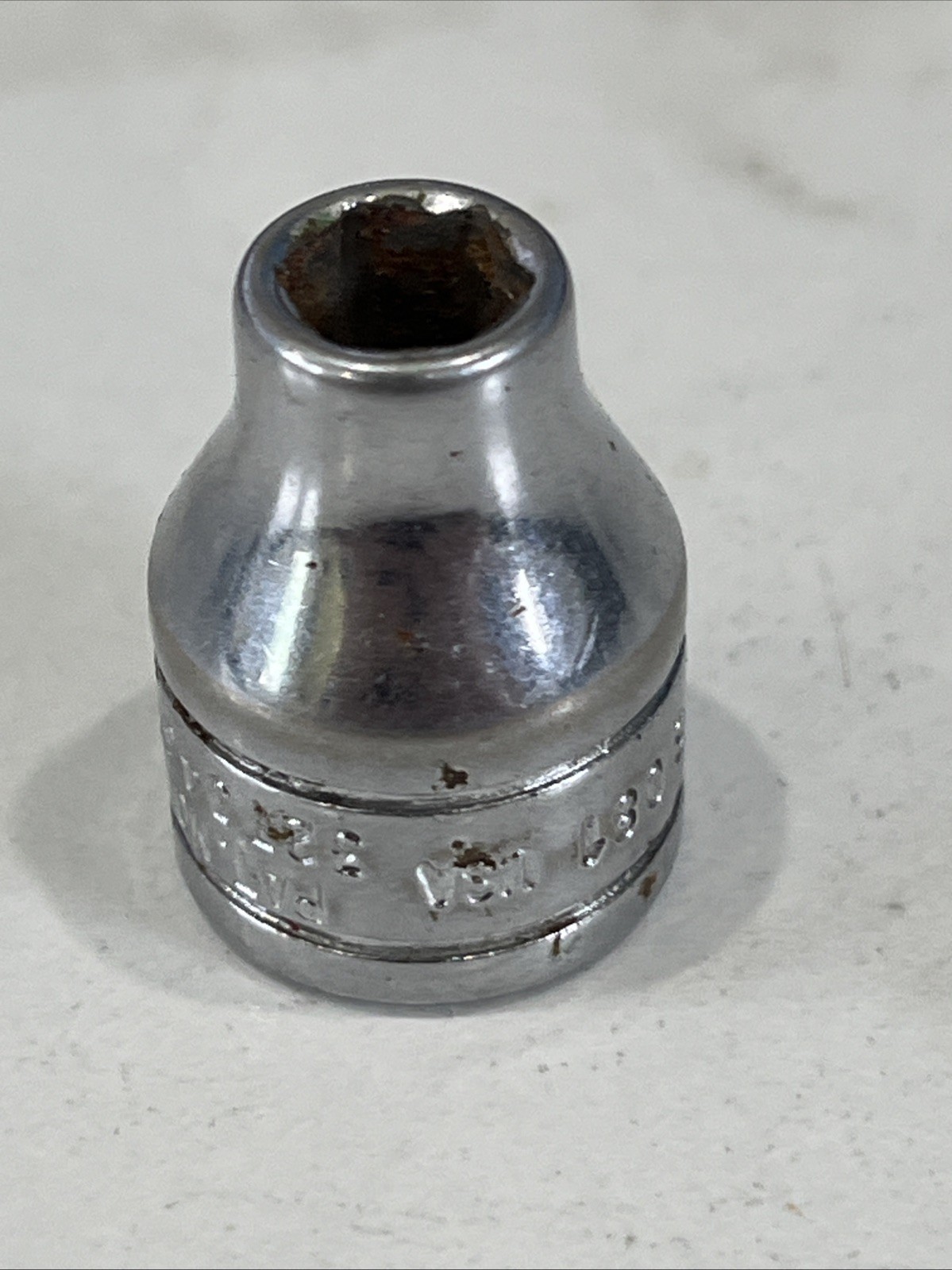 Snap On 3/8″ Drive 1/4″ 6PT SAE Shallow Chrome Socket FS081