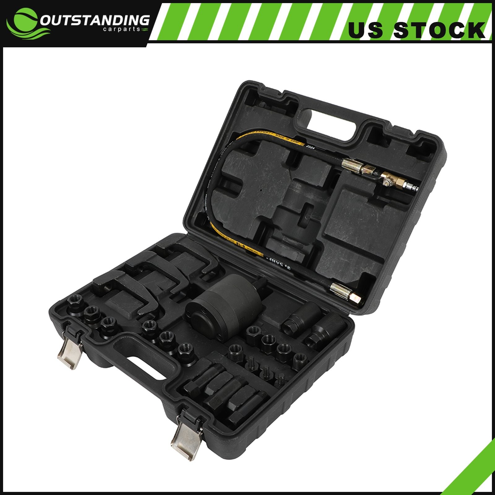 24pcs Pneumatic Puller Set Extractor Tool Kit For Diesel Injectors Removal New
