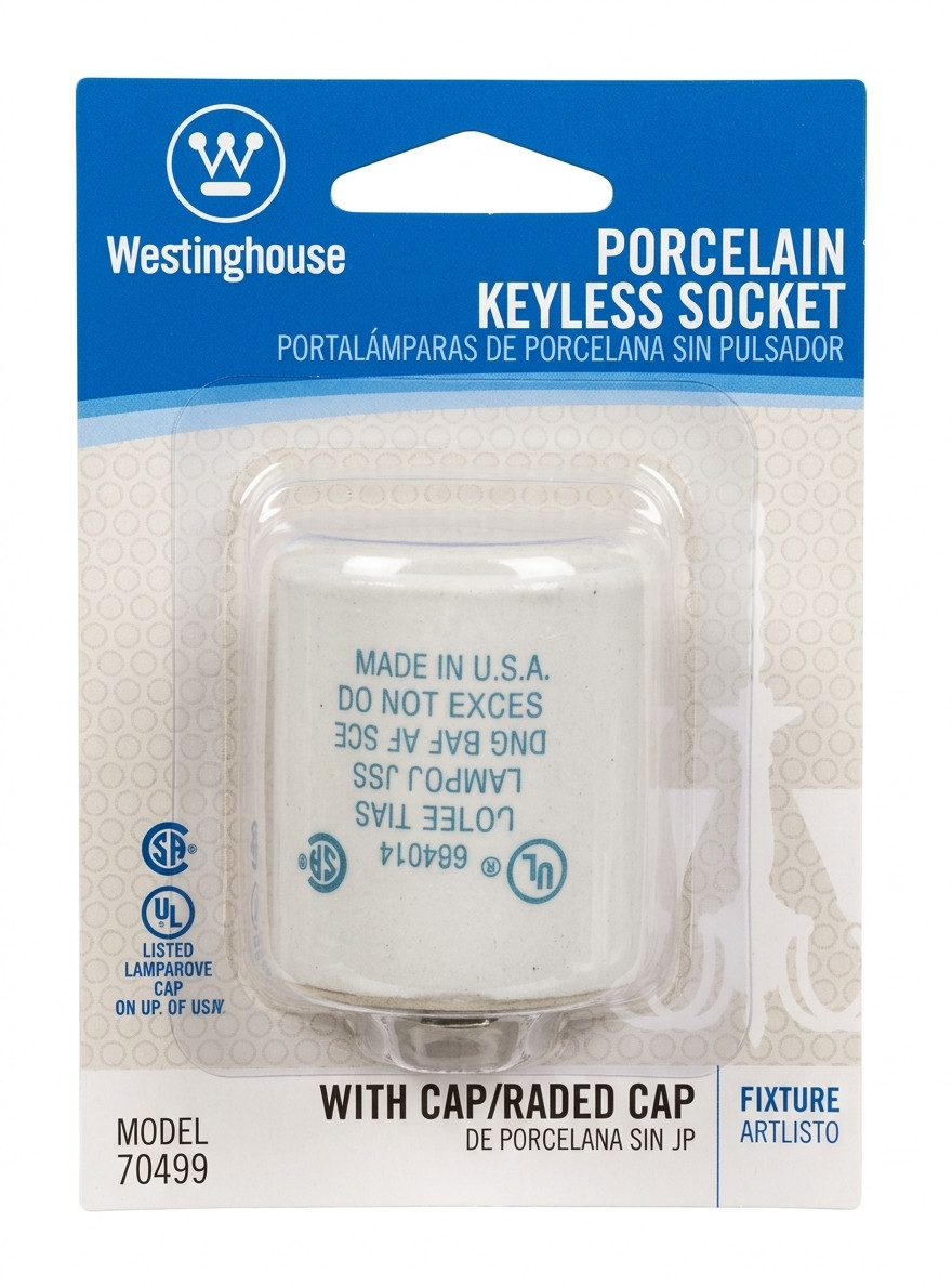 Westinghouse 70409 Porcelain Keyless Socket