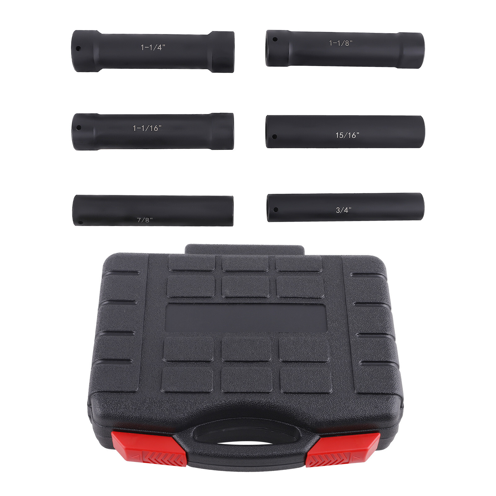 6* 1/2 Inch Drive Heavy Duty Extended Length Extra-Deep Length Impact Socket Set