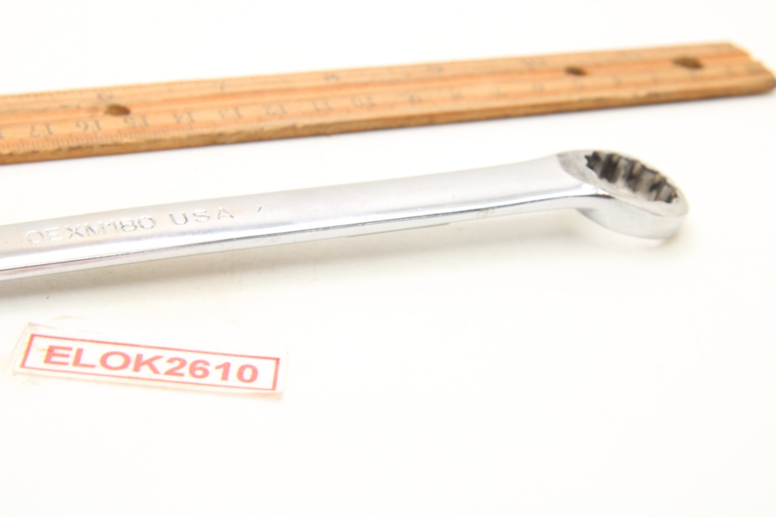Snap-on OEXM180 18mm 12 Point Metric Combination Wrench 9-3/8″ Chrome USA