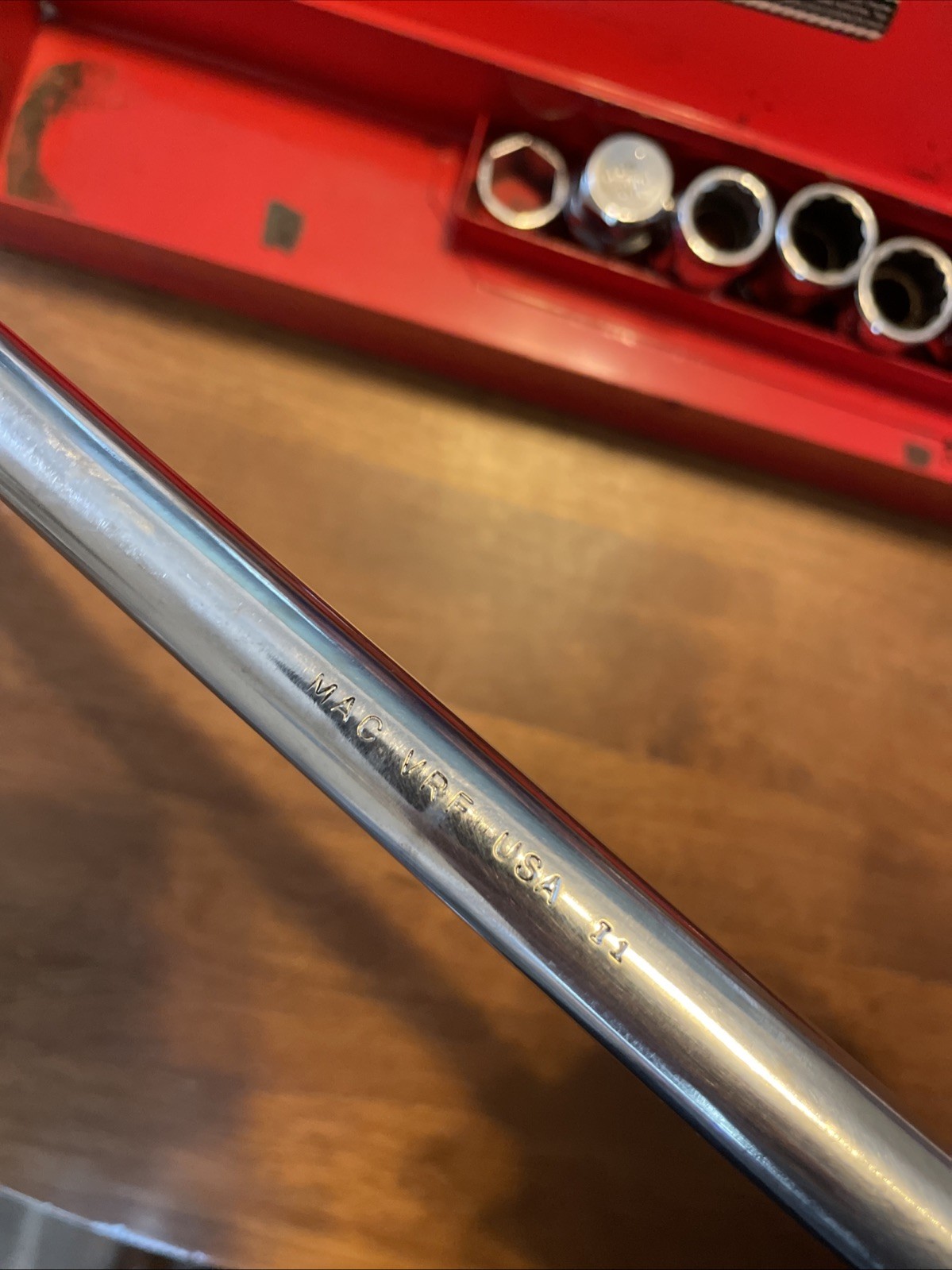 Pristine Vintage Mac Tools USA VRF Flex Pass-Thru Alignment Set w/ Case