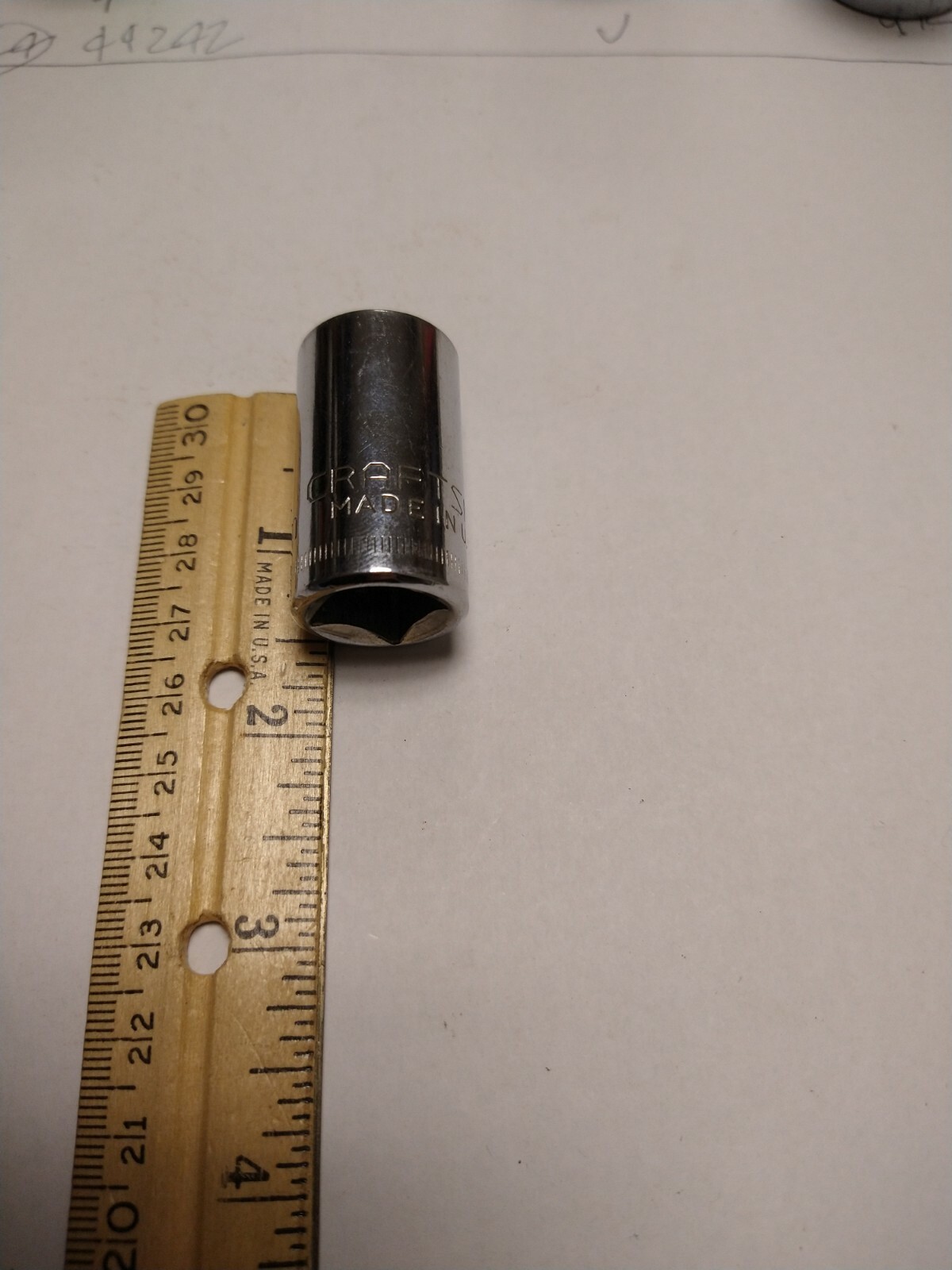 Craftsman Vintage 1/2″ Drive 15MM 12 Point Shallow Socket Metric 44236 VV USA
