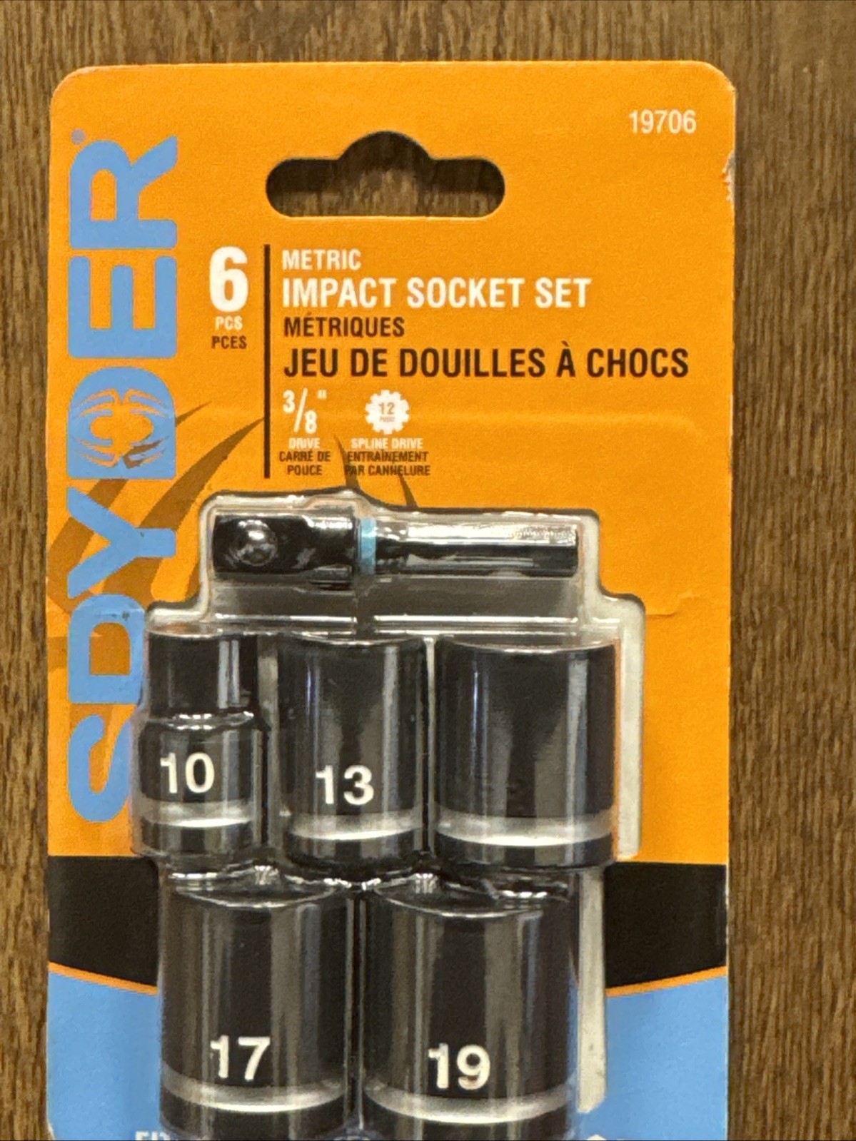 Spyder 6 -Piece Metric 3/8-in Drive Set 6-point/12-point/Spline/Star/Square Impa