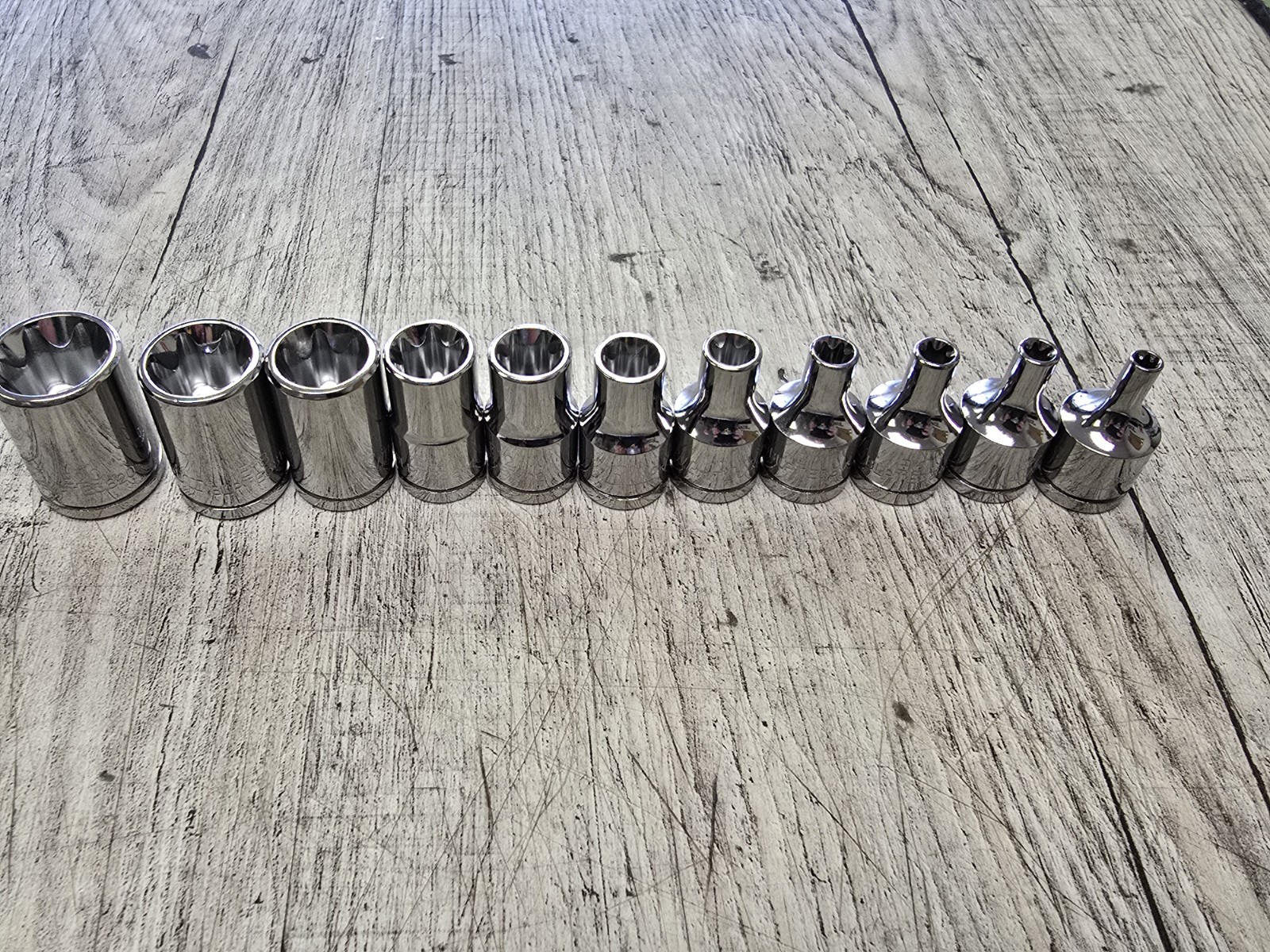 Blue Point Tools 11 piece Inverted External TORX STAR Socket Set E4-E20 NEW